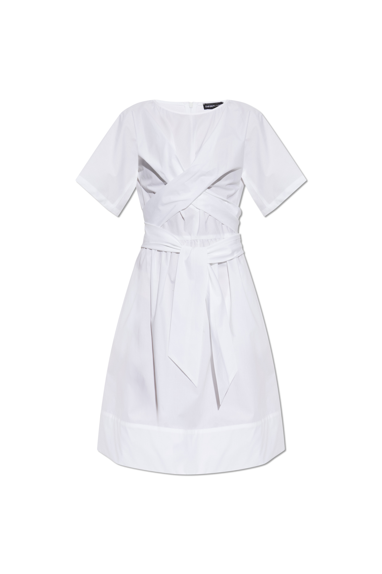 Emporio Armani Sukienka Z Wiązaniem, Kobiety, Biały