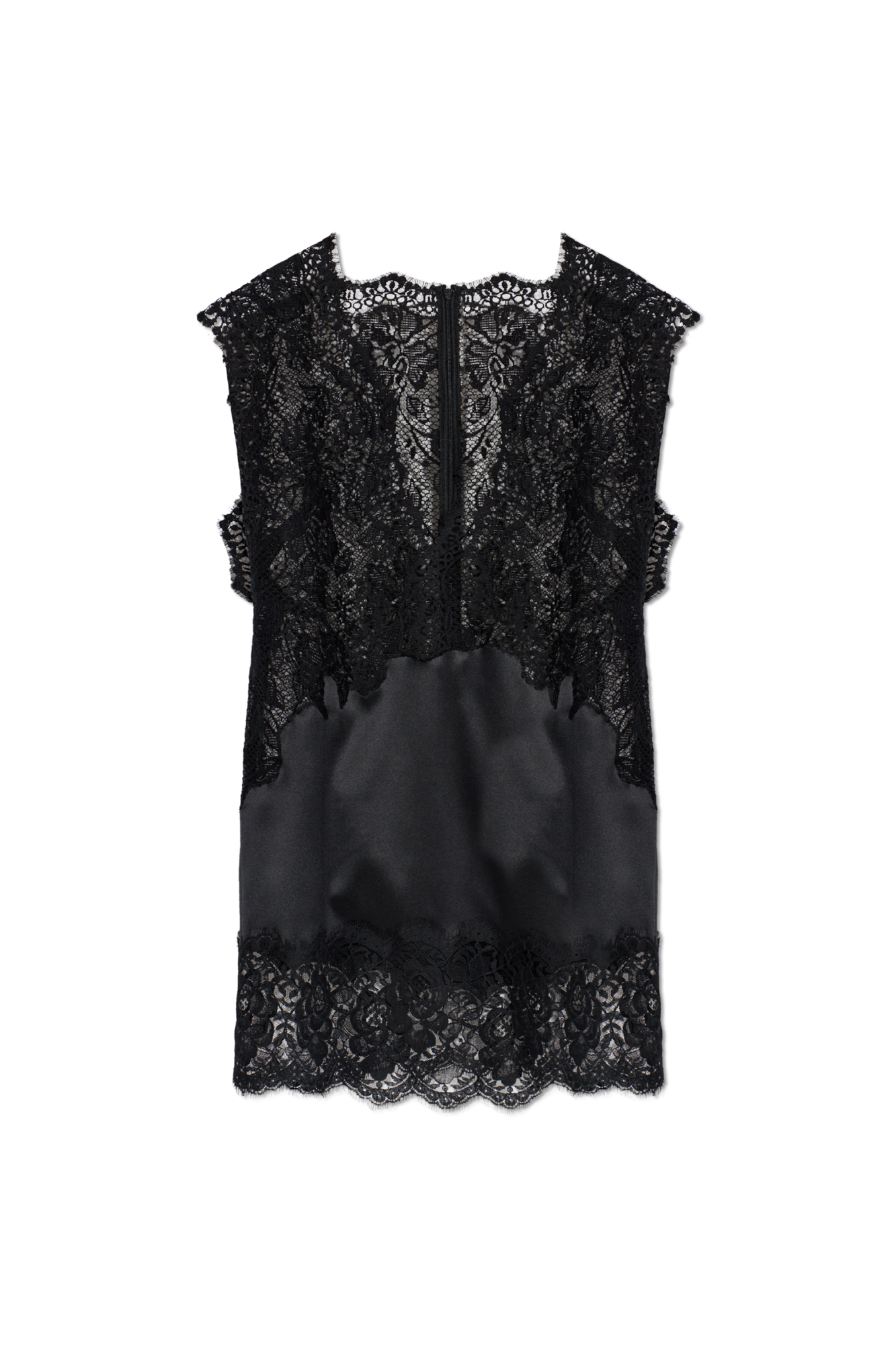 Dolce & Gabbana Koronkowa Sukienka Bez Rękawów, Kobiety, Czarny