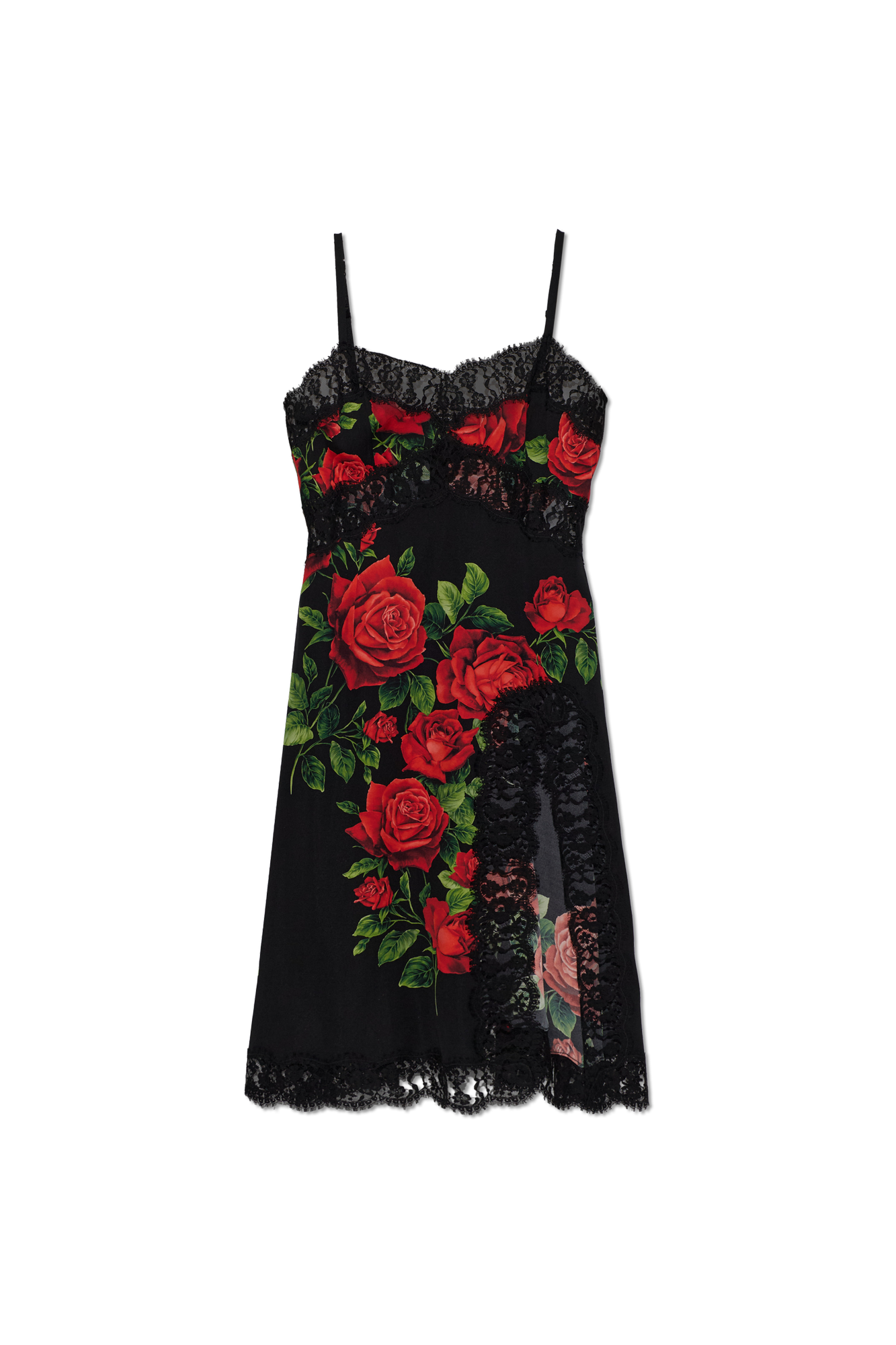 Dolce & Gabbana Sukienka Z Motywem Kwiatowym, Kobiety, Czarny