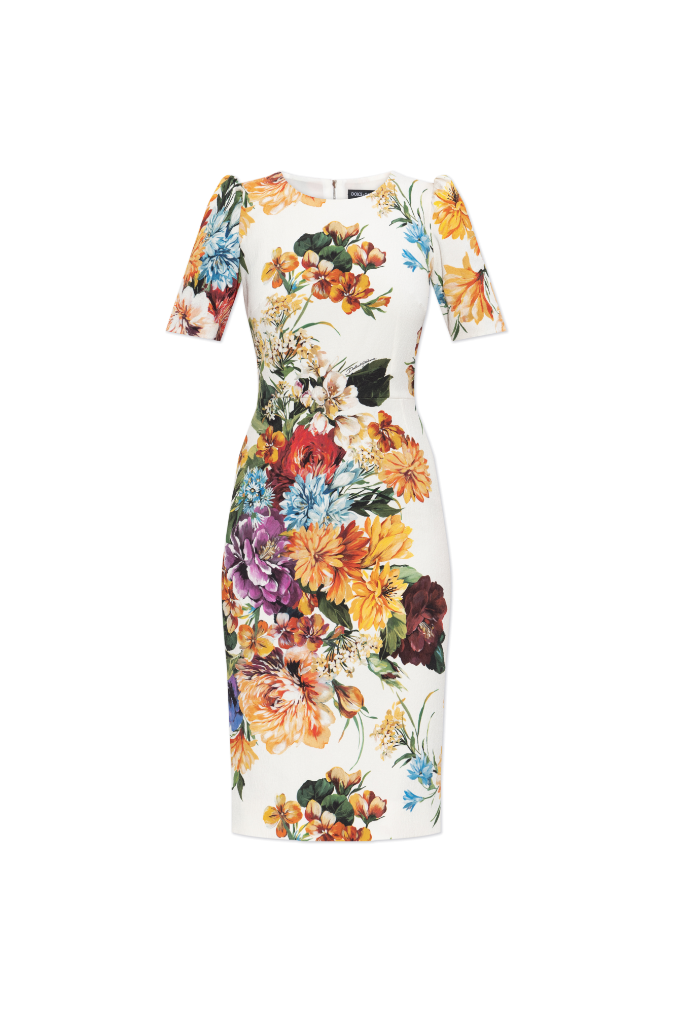 Dolce & Gabbana Sukienka Z Motywem Kwiatowym, Kobiety, Multikolor