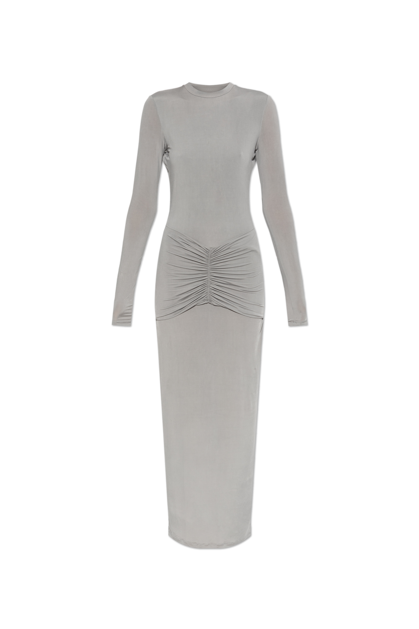 Balmain Sukienka Z Odkrytymi Plecami, Kobiety, Szary