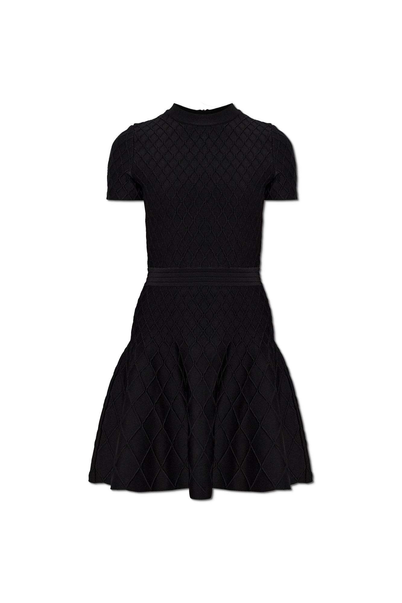Balmain Rozkloszowana Sukienka, Kobiety, Czarny
