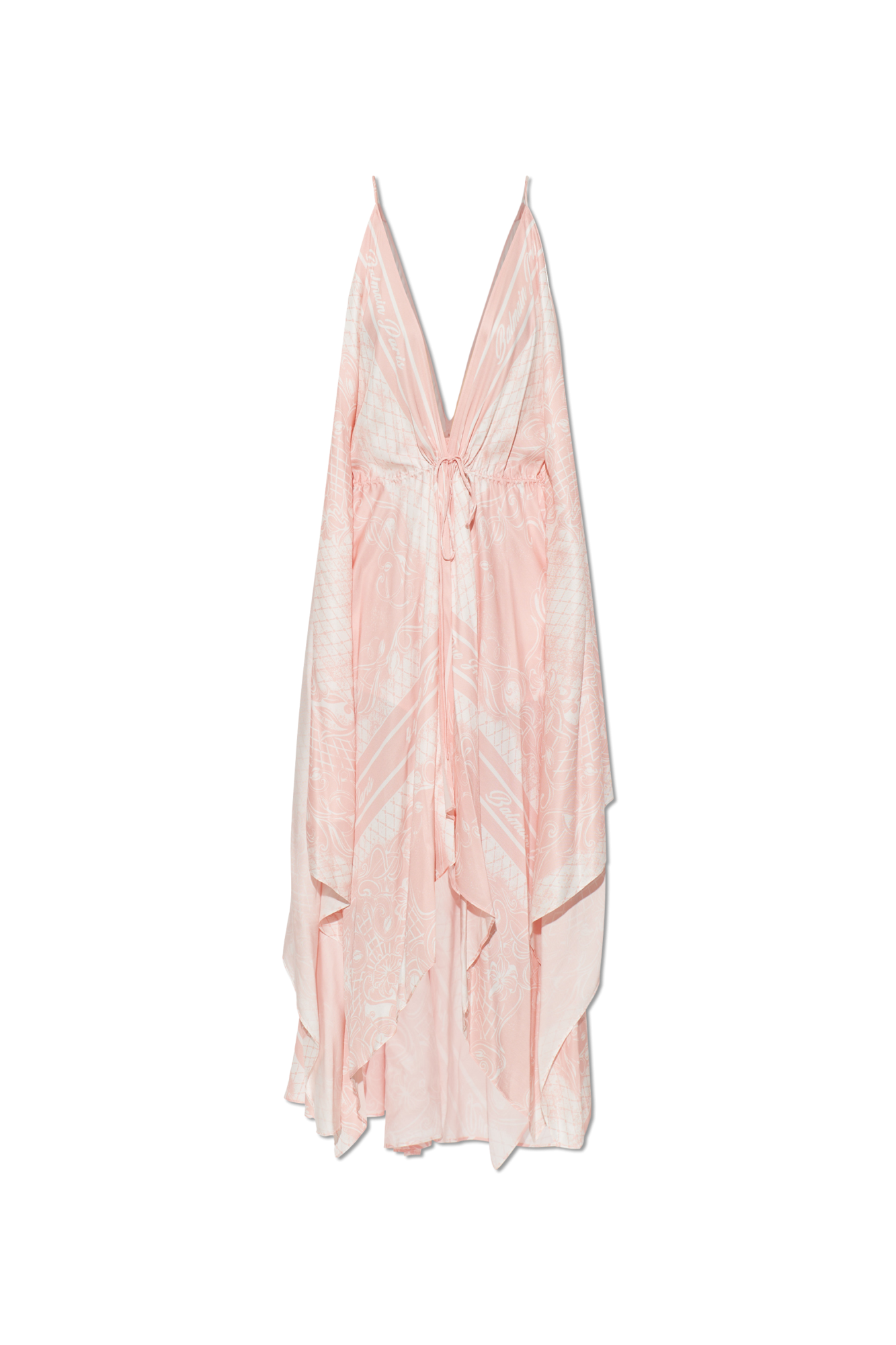 Balmain Asymetryczna Sukienka Na Ramiączkach, Kobiety, Różowy