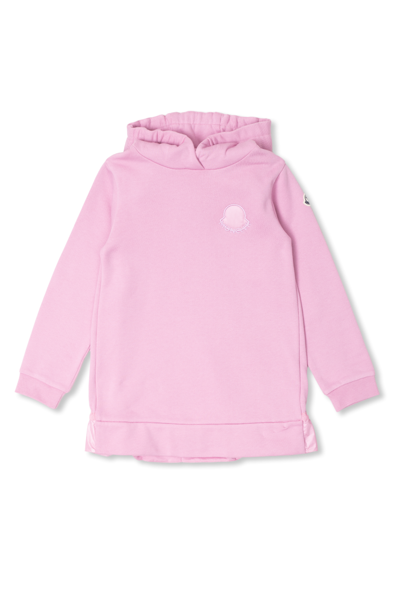 Moncler Enfant Długa Bluza Z Kapturem, Unisex, Różowy