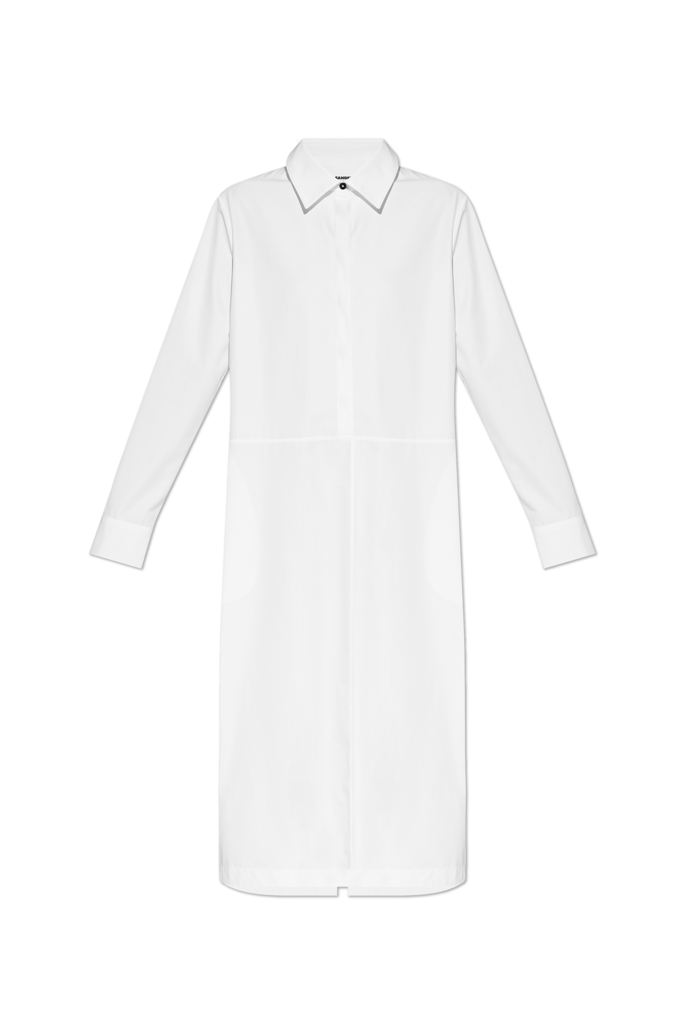 JIL SANDER Koszulowa Sukienka, Kobiety, Biały