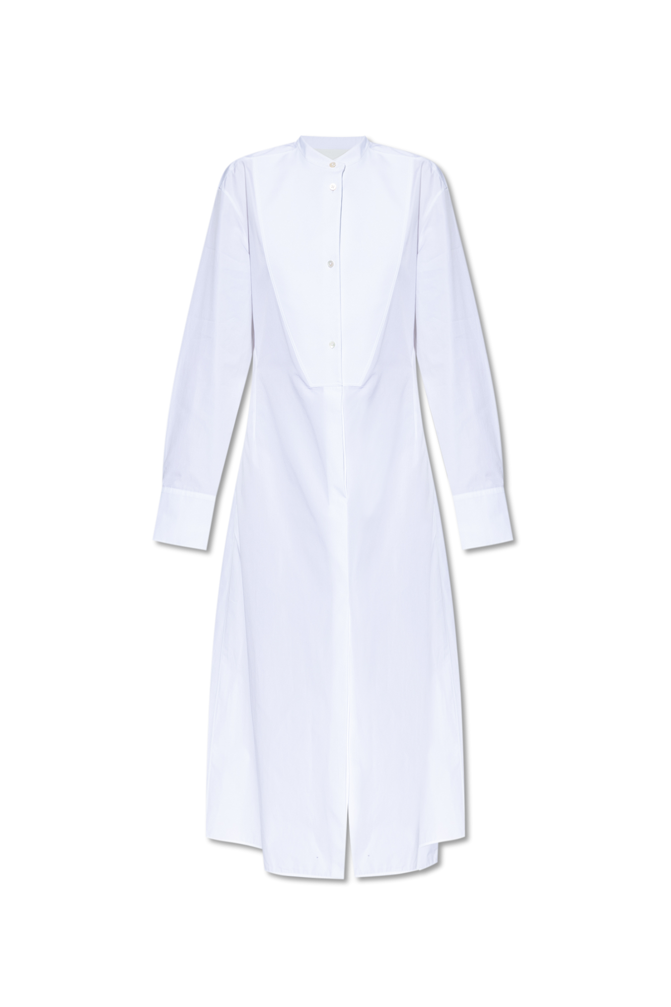 JIL SANDER Bawełniana Sukienka, Kobiety, Biały