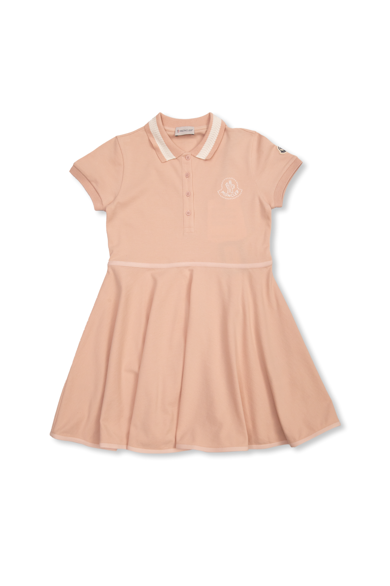 Moncler Enfant Sukienka Z Logo, Unisex, Różowy