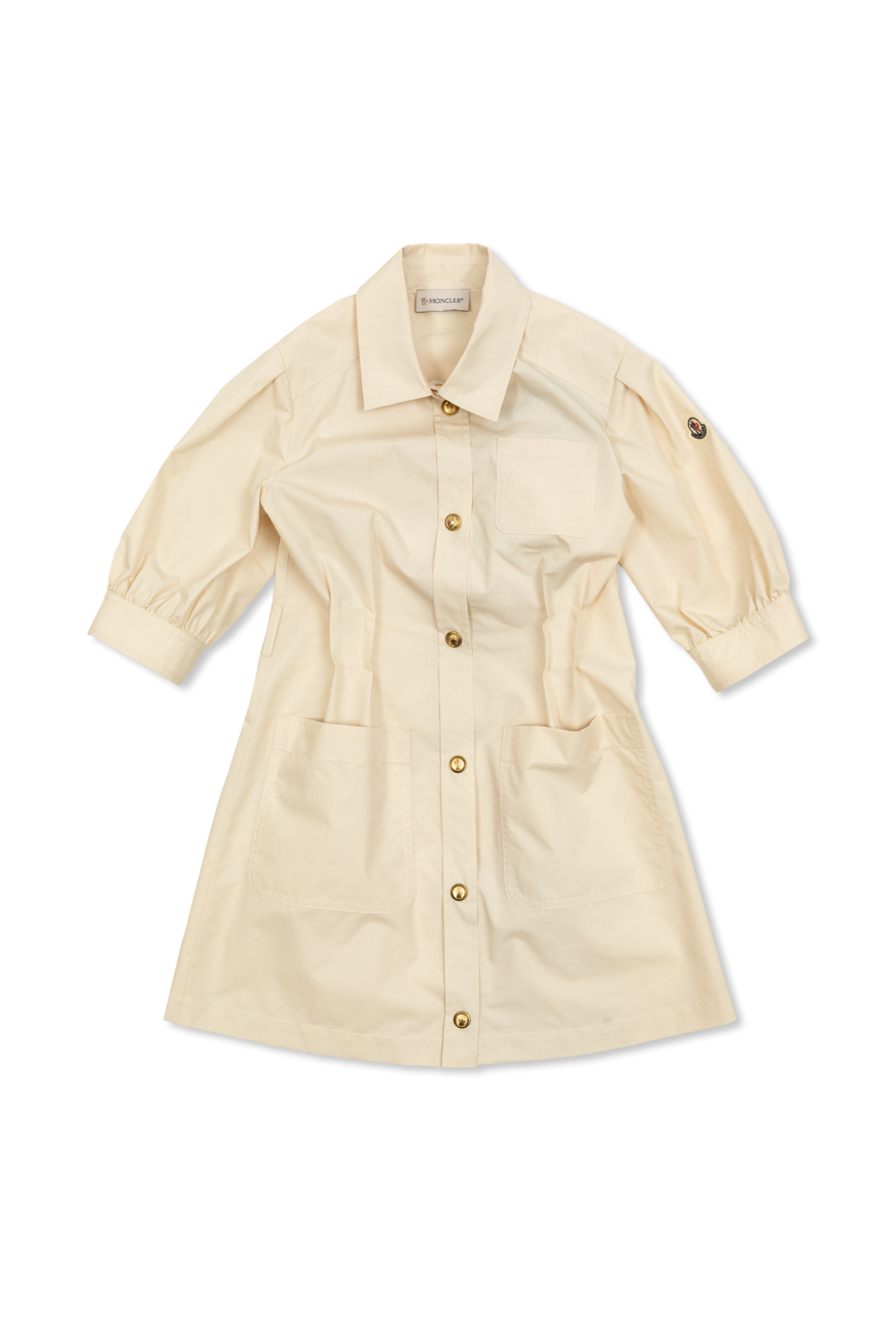 Moncler Enfant Sukienka Z Kieszeniami, Unisex, Beżowy
