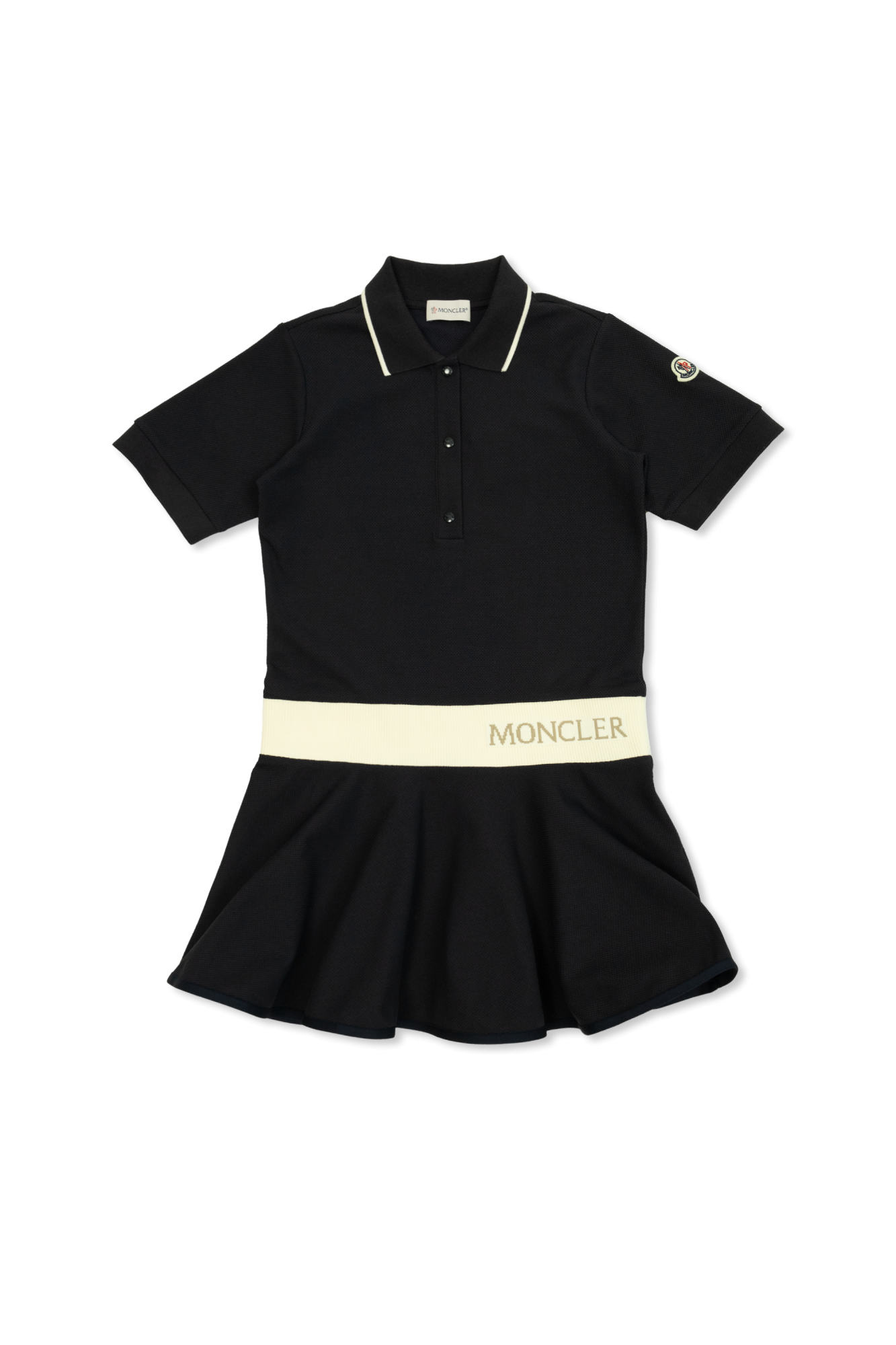 Moncler Enfant Sukienka Z Logo, Unisex, Granatowy