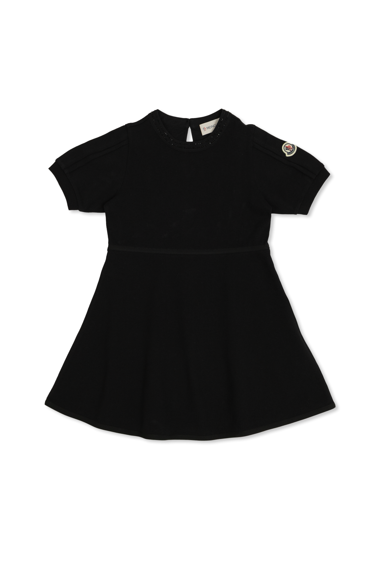 Moncler Enfant Sukienka Z Połyskującymi Cekinami, Unisex, Czarny