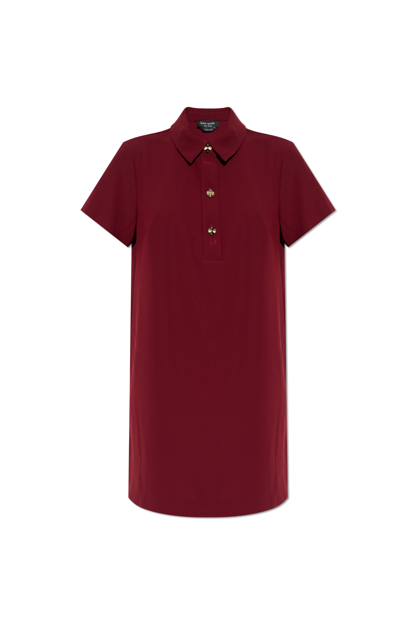 Kate Spade Sukienka Z Kołnierzem Polo, Kobiety, Bordo
