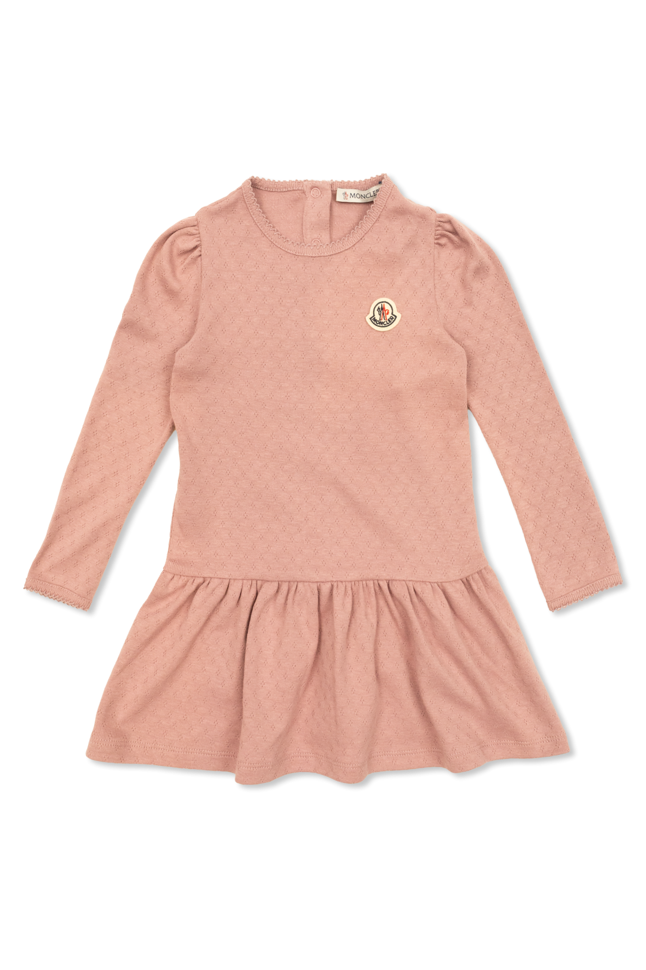 Moncler Enfant Sukienka Z Logo, Unisex, Różowy
