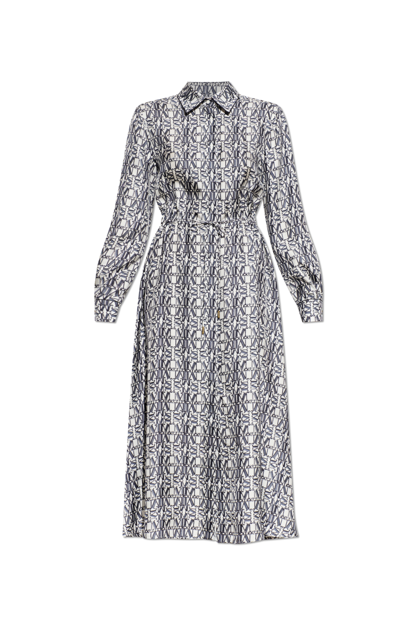 Max Mara Jedwabna Sukienka ‘Faraone’, Kobiety, Granatowy