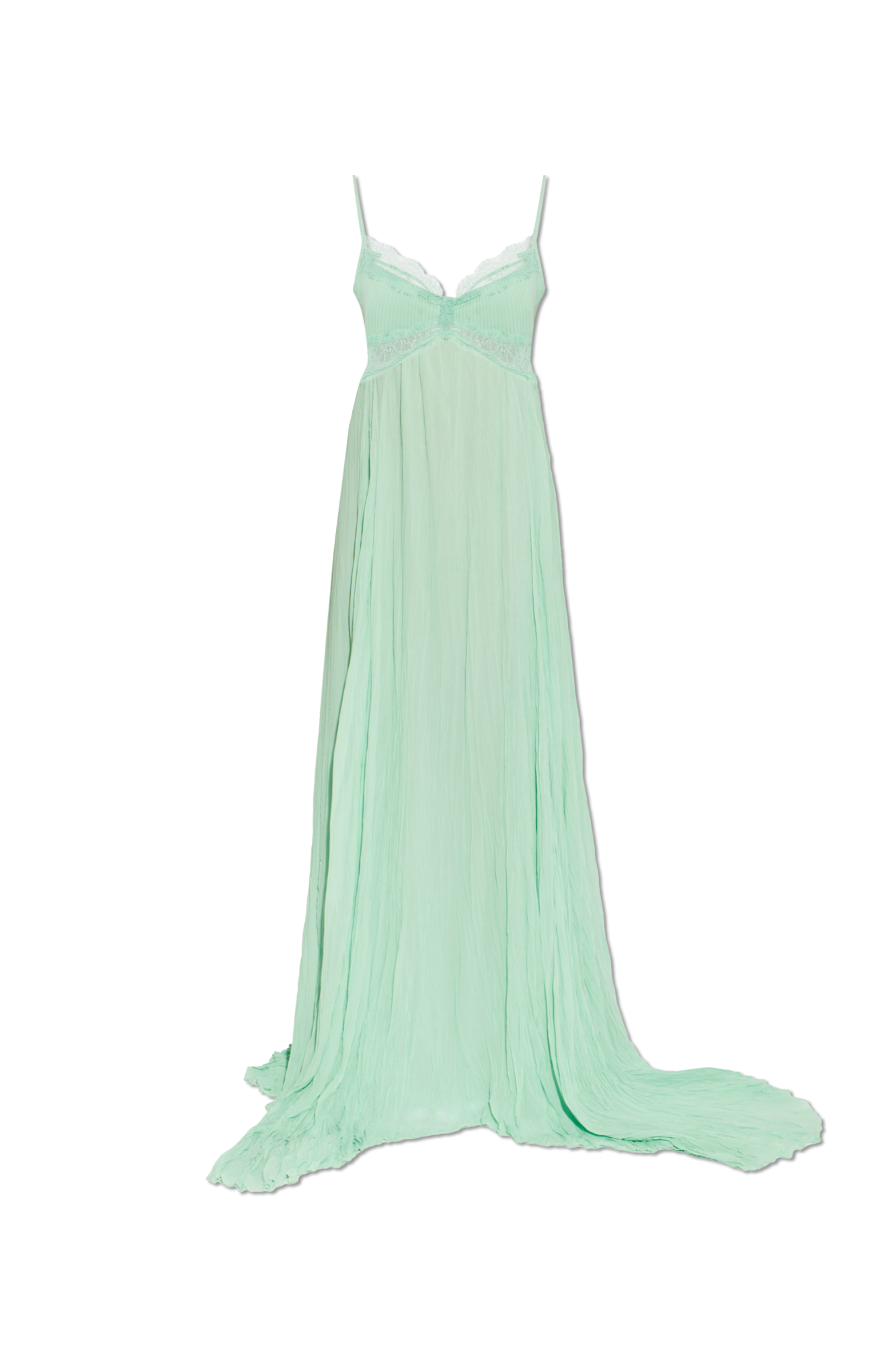 Blumarine Sukienka  Z Koronkowymi Wstawkami, Kobiety, Zielony