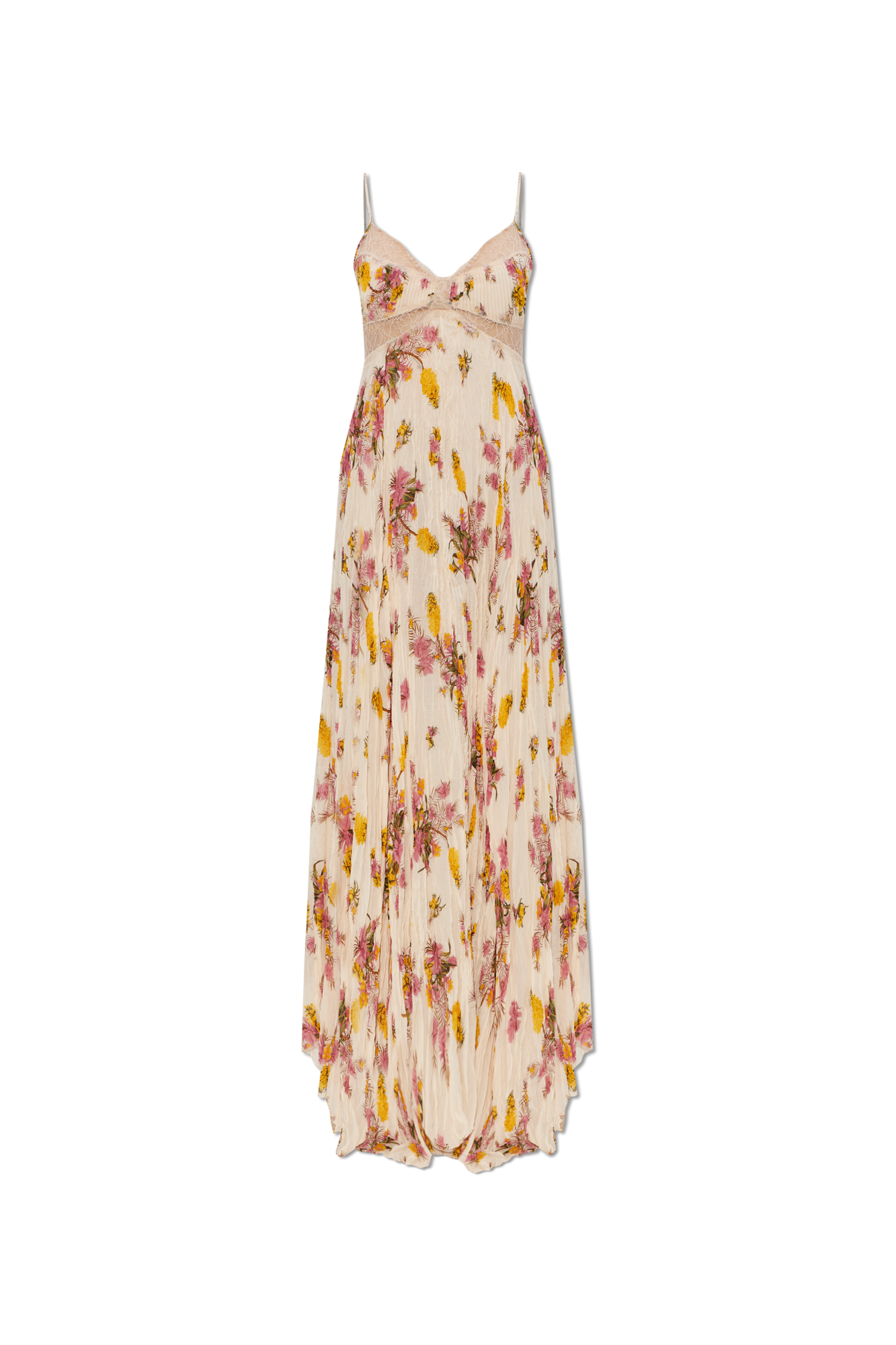 Blumarine Sukienka Z Odkrytymi Ramionami, Kobiety, Kremowy