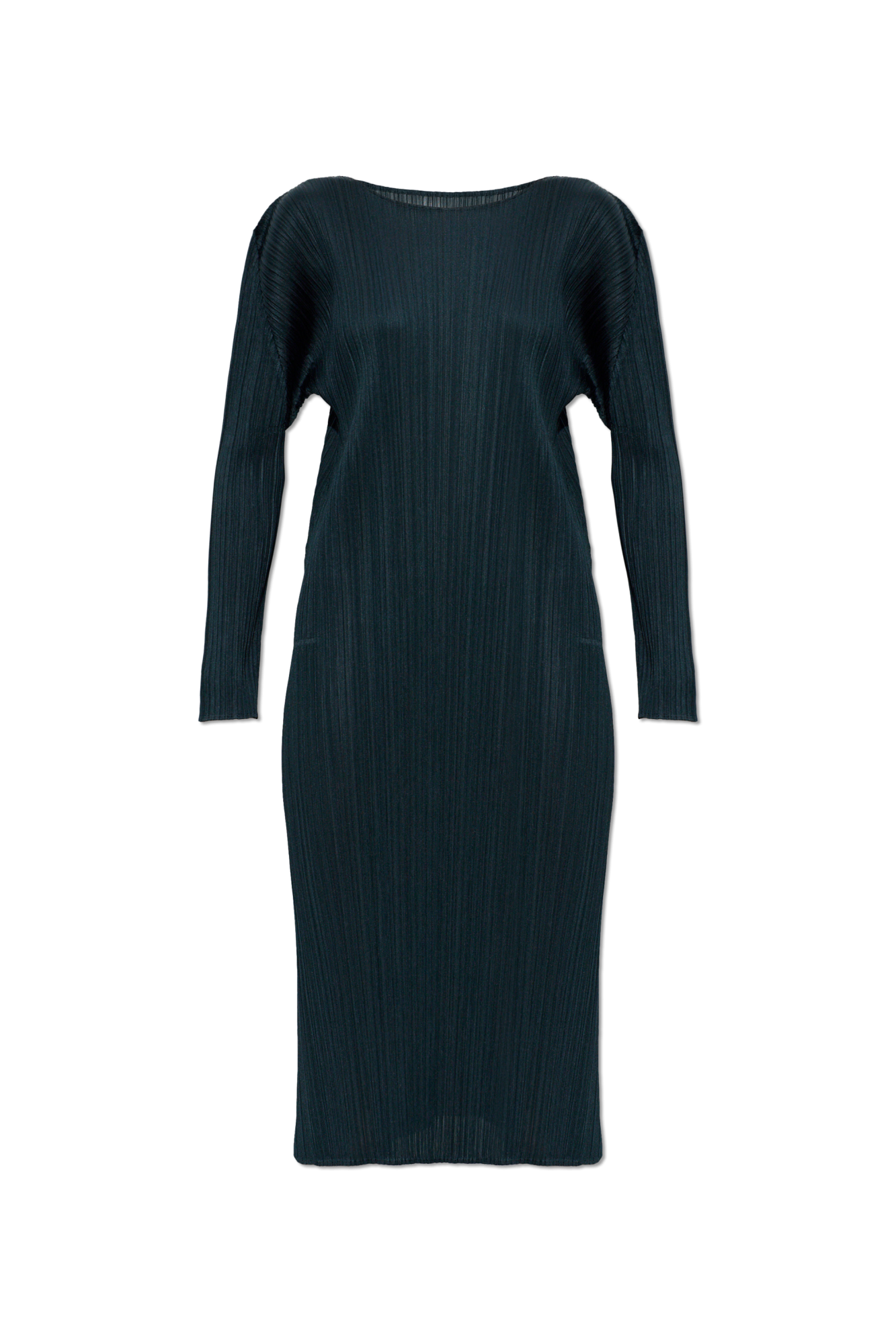 Pleats Please Issey Miyake Plisowana Sukienka, Kobiety, Zielony