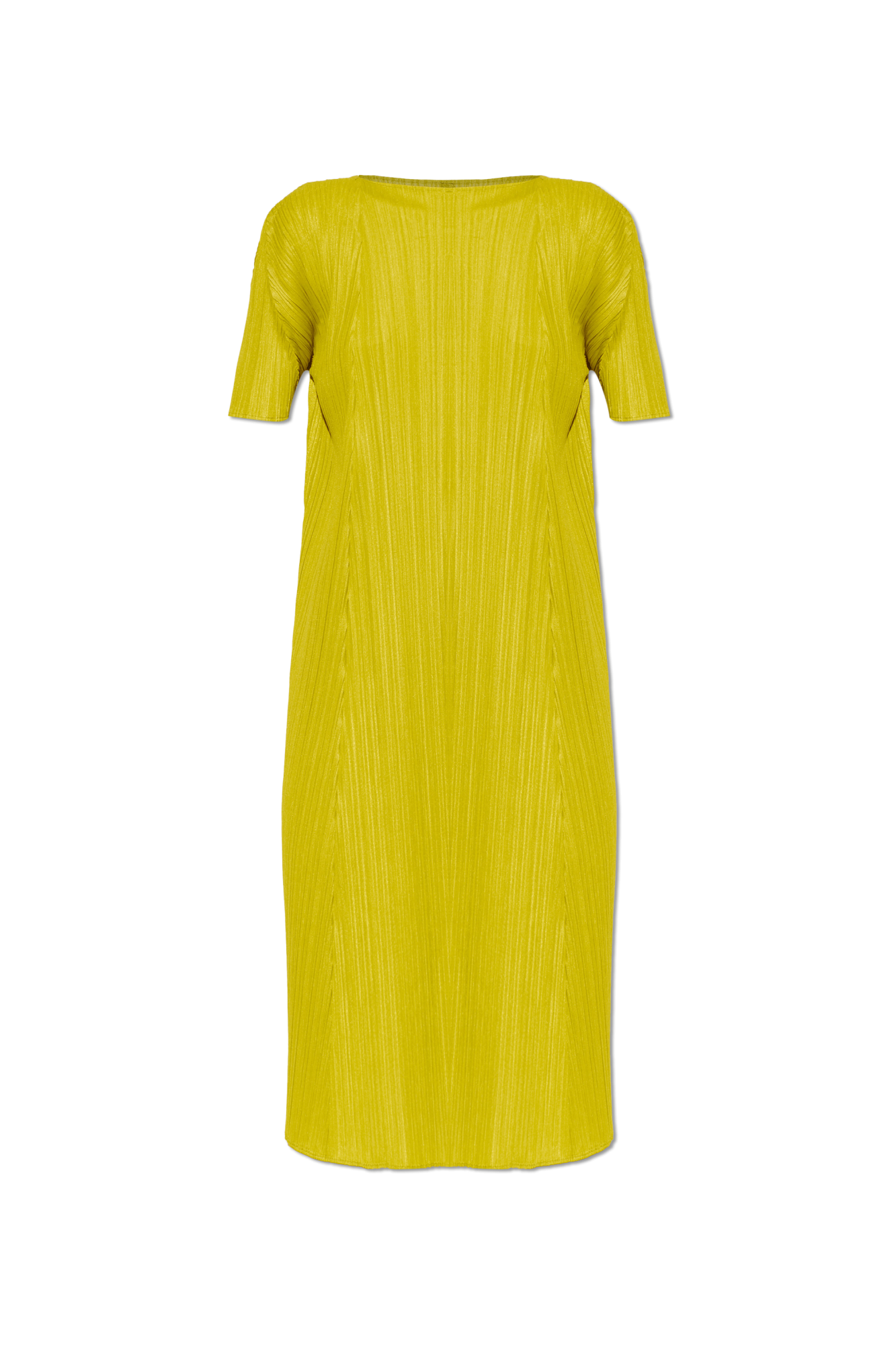 Pleats Please Issey Miyake Plisowana Sukienka, Kobiety, Zielony