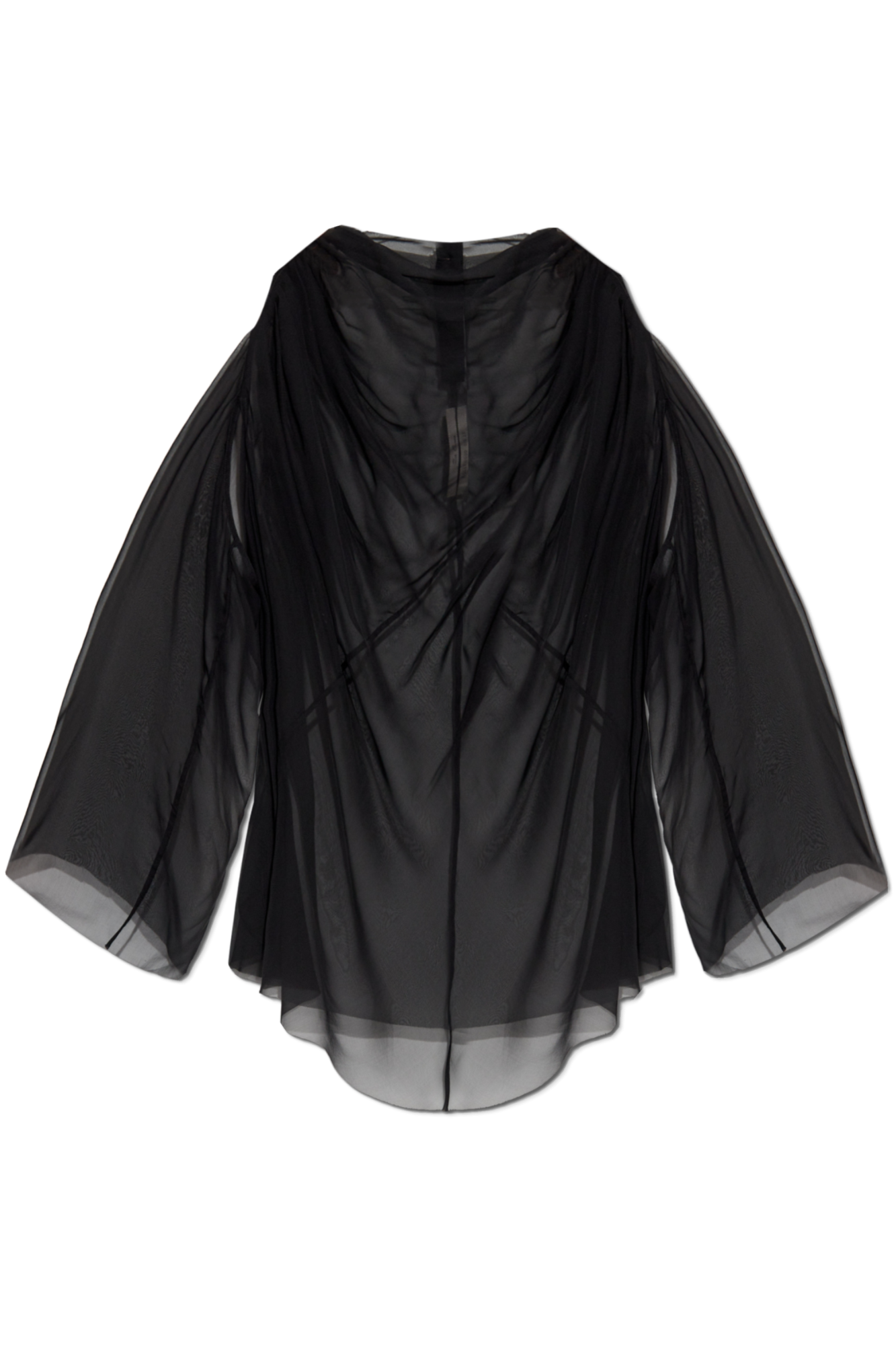 Rick Owens Jedwabny Top `Claudette`, Kobiety, Czarny