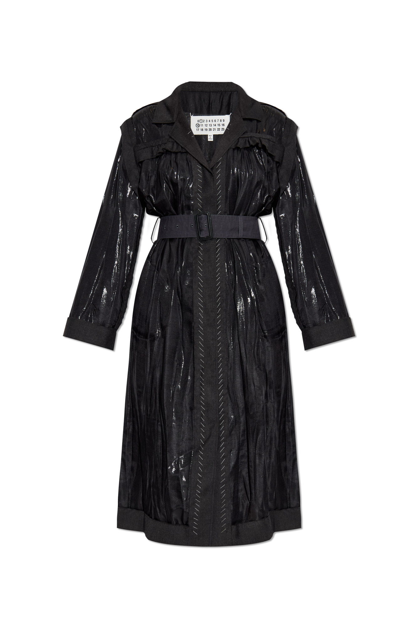 Maison Margiela Sukienka Z łączonych Materiałów, Kobiety, Czarny