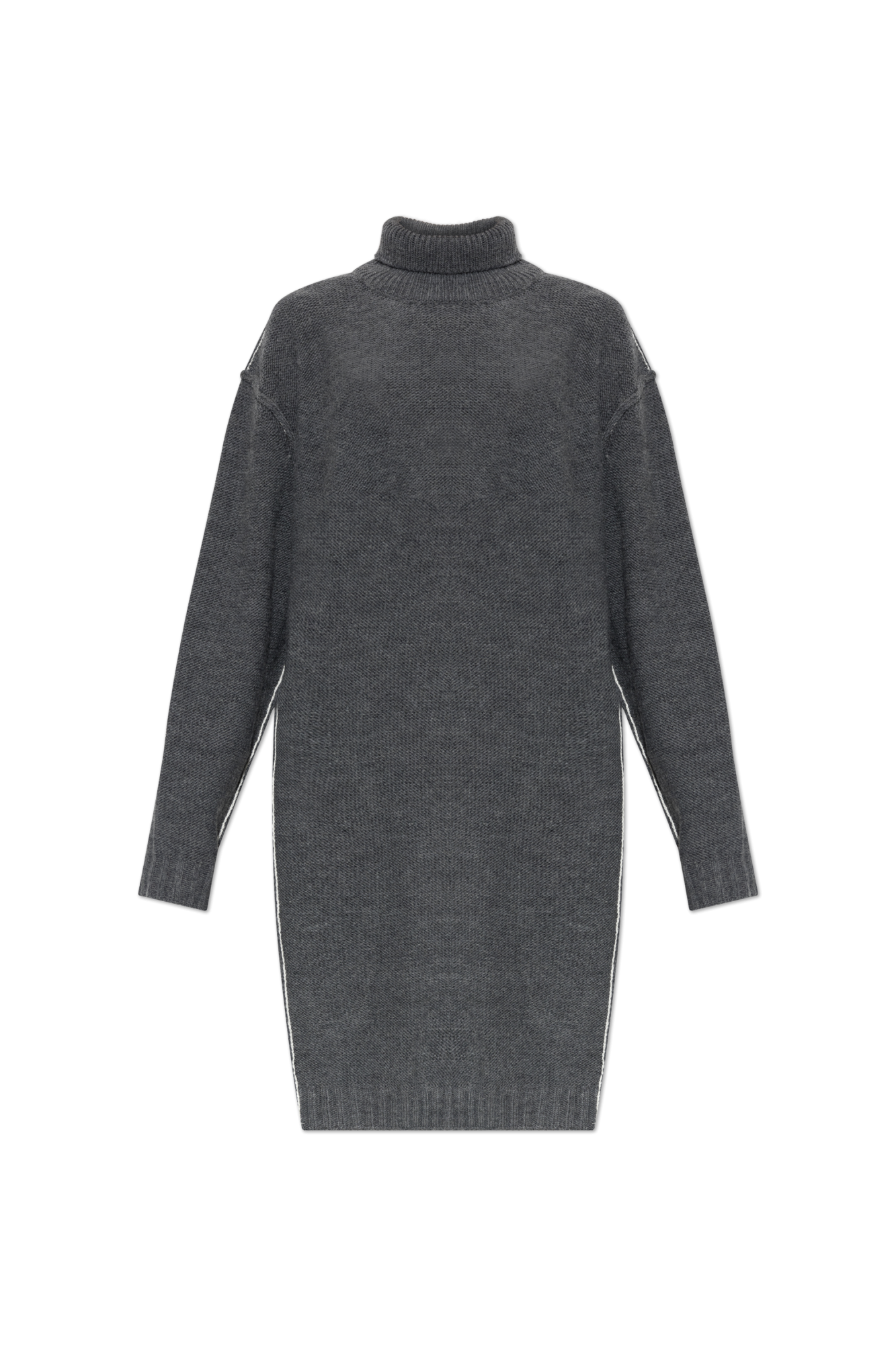 MM6 Maison Margiela Sukienka Z Golfem, Kobiety, Szary