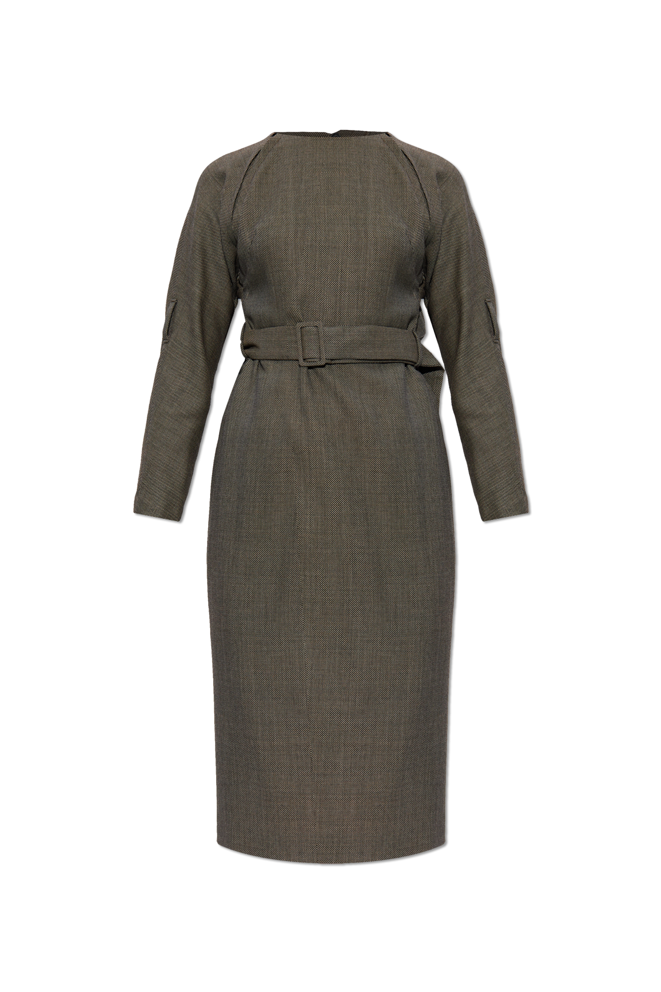 MM6 Maison Margiela Sukienka Z Paskiem, Kobiety, Szary