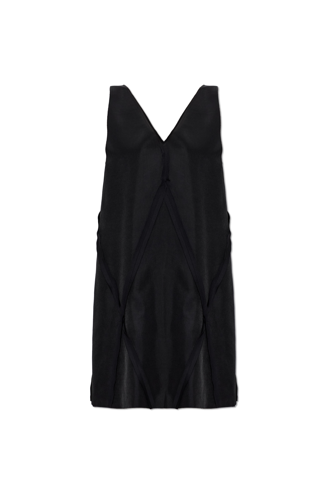 MM6 Maison Margiela Sukienka Z Surowym Wykończeniem, Kobiety, Czarny