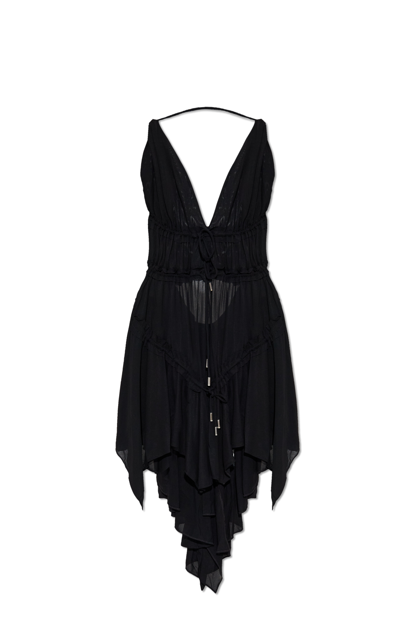 Dsquared2 Sukienka Z Odkrytymi Plecami, Kobiety, Czarny