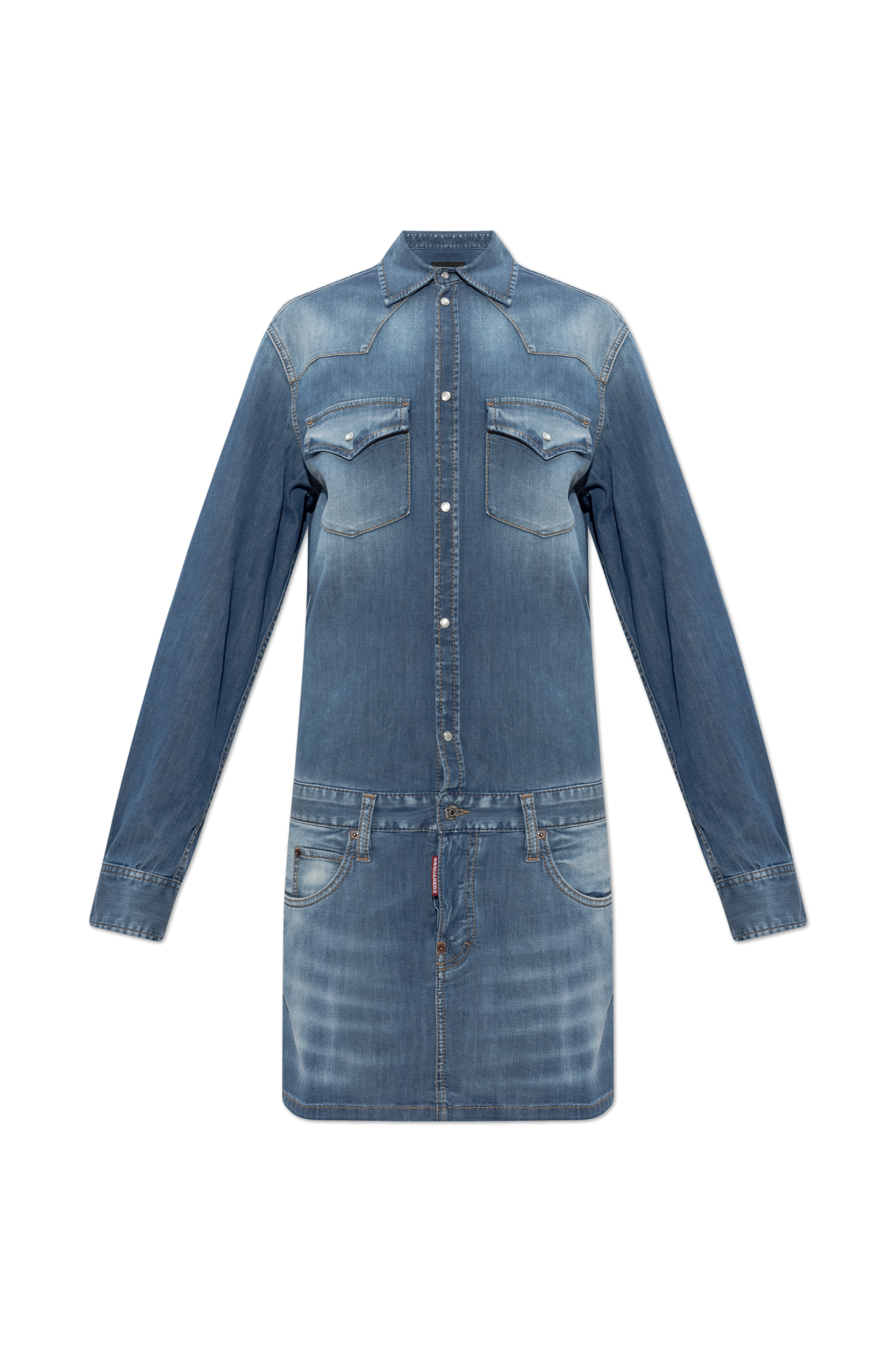 Dsquared2 Jeansowa Sukienka, Kobiety, Niebieski
