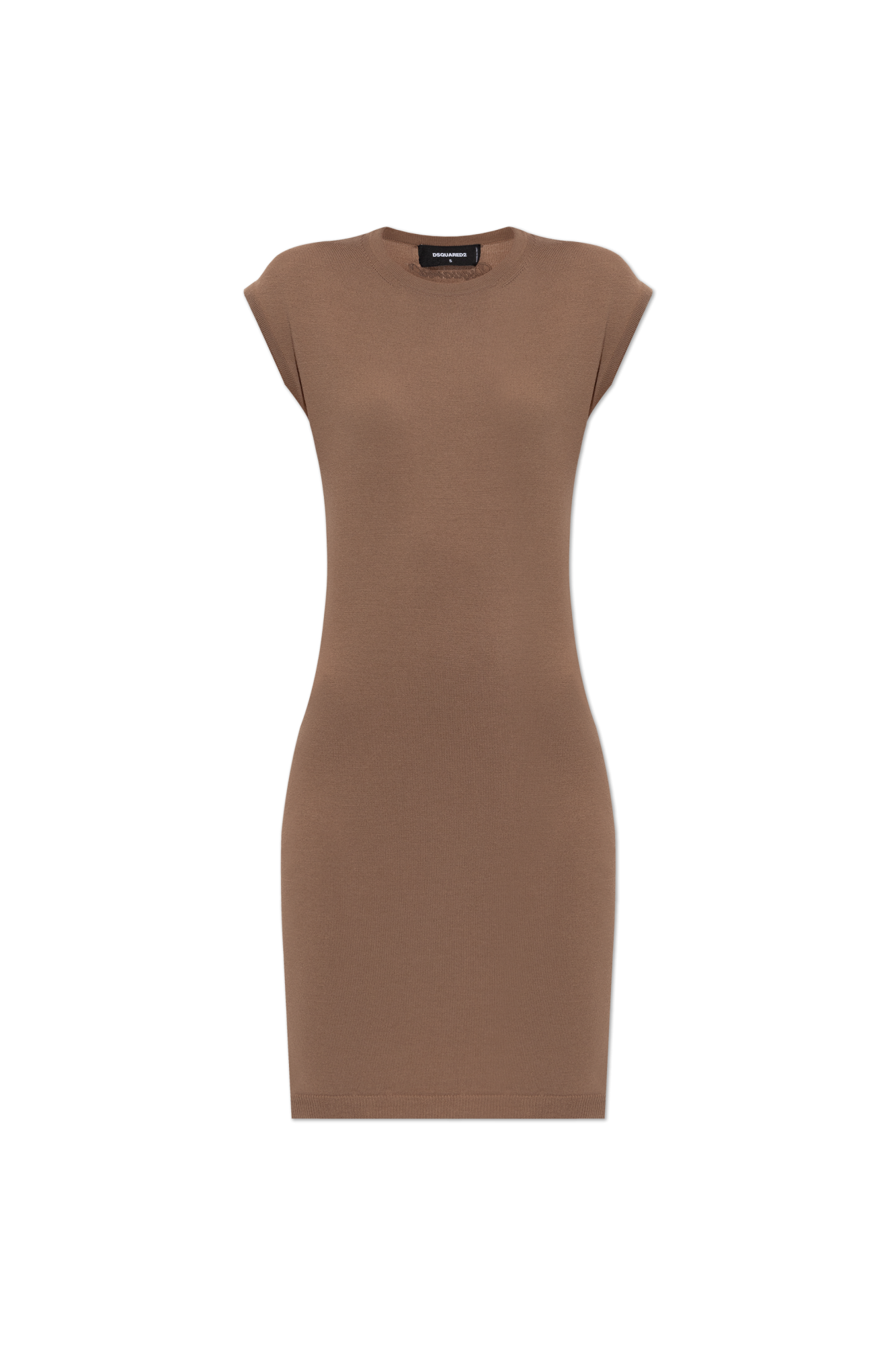 Dsquared2 Wełniana Sukienka, Kobiety, Brązowy