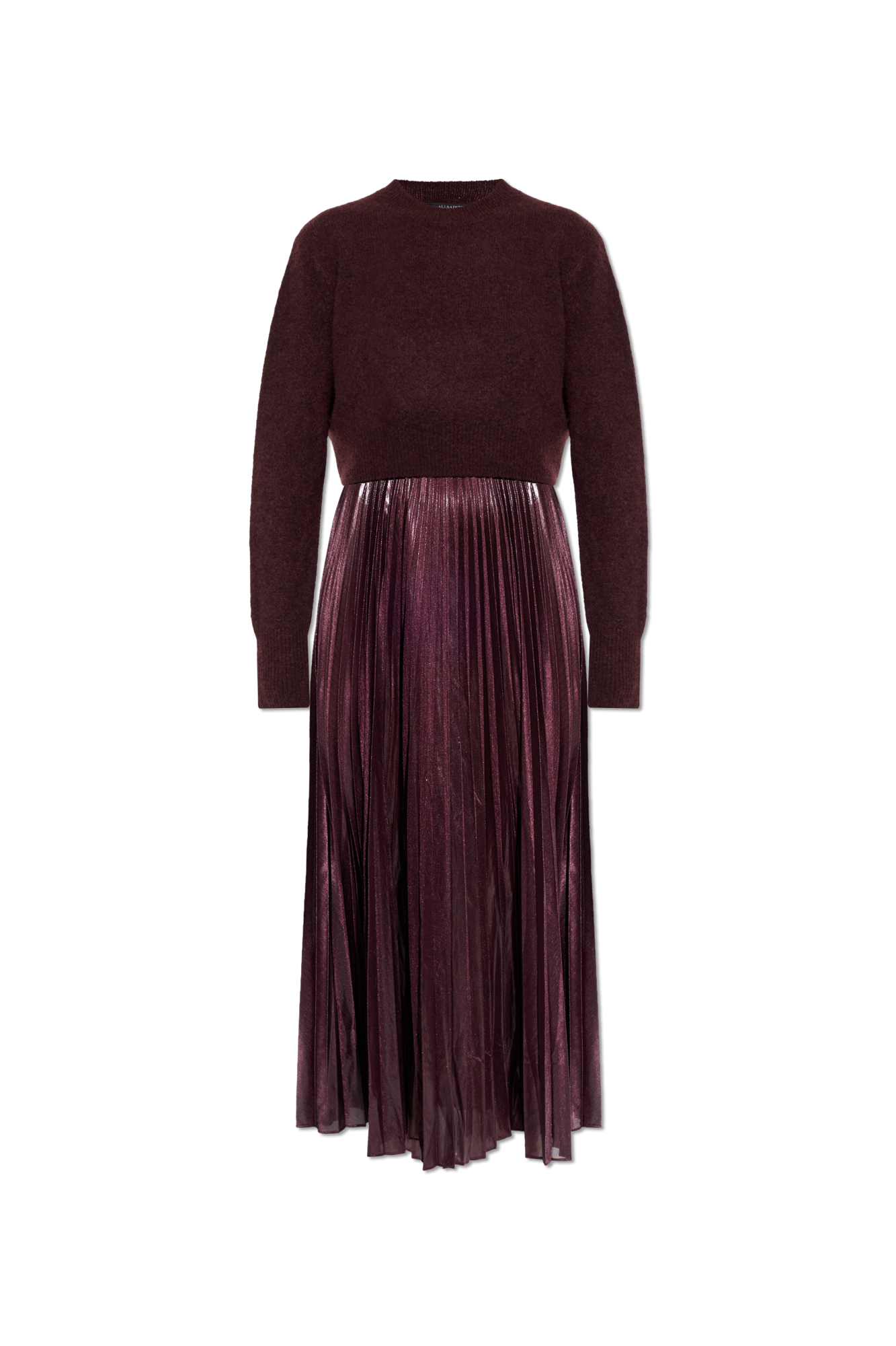 AllSaints Sukienka `Spark`, Kobiety, Bordo