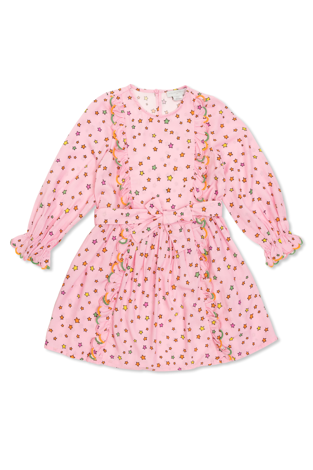Stella McCartney Kids Sukienka Z Motywem Gwiazd., Unisex, Różowy