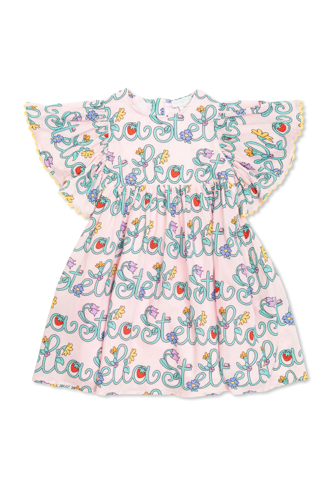 Stella McCartney Kids Sukienka Z Motywem Kwiatowym, Unisex, Różowy