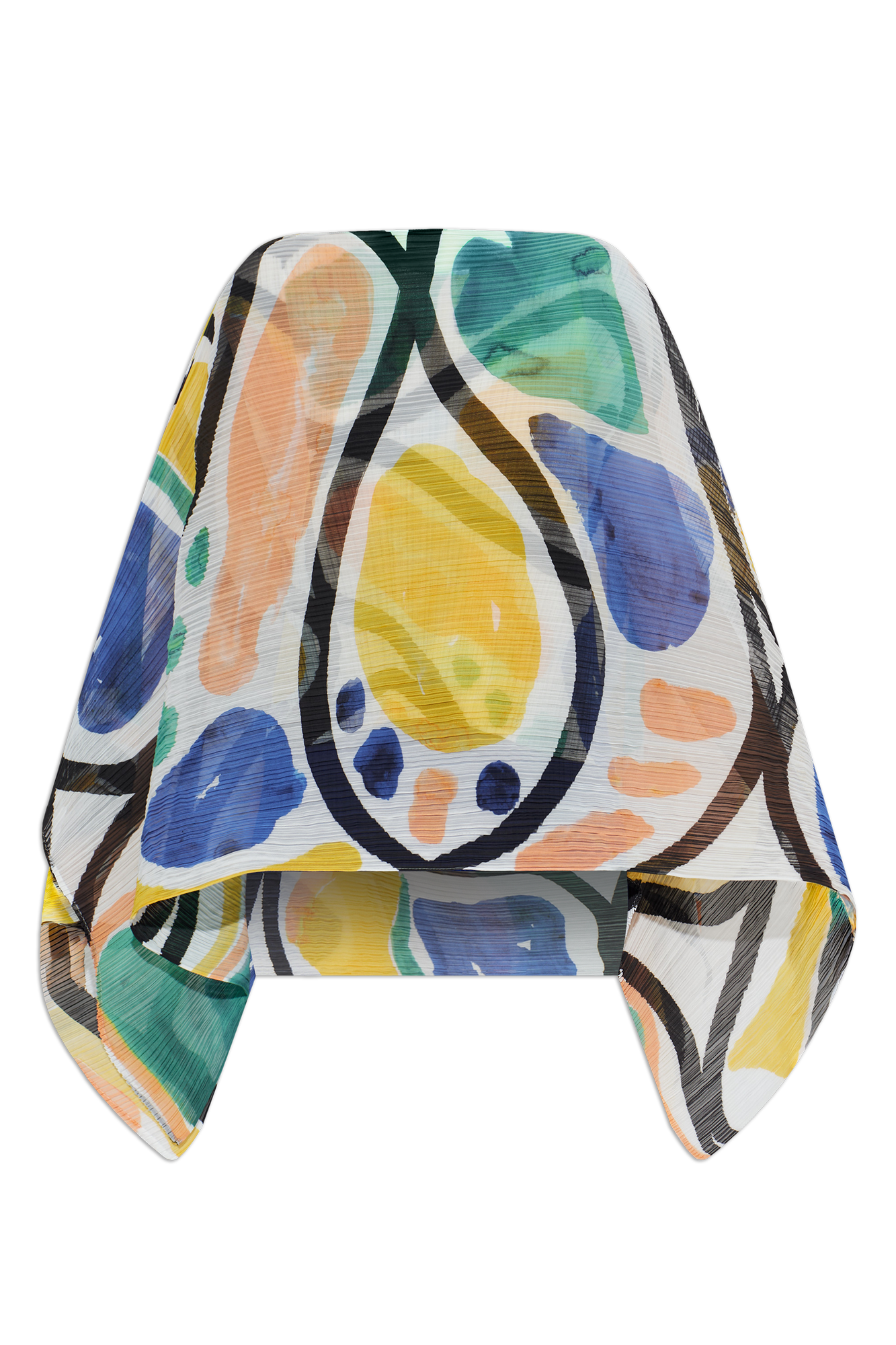 Pleats Please Issey Miyake Plisowany Top, Kobiety, Multikolor