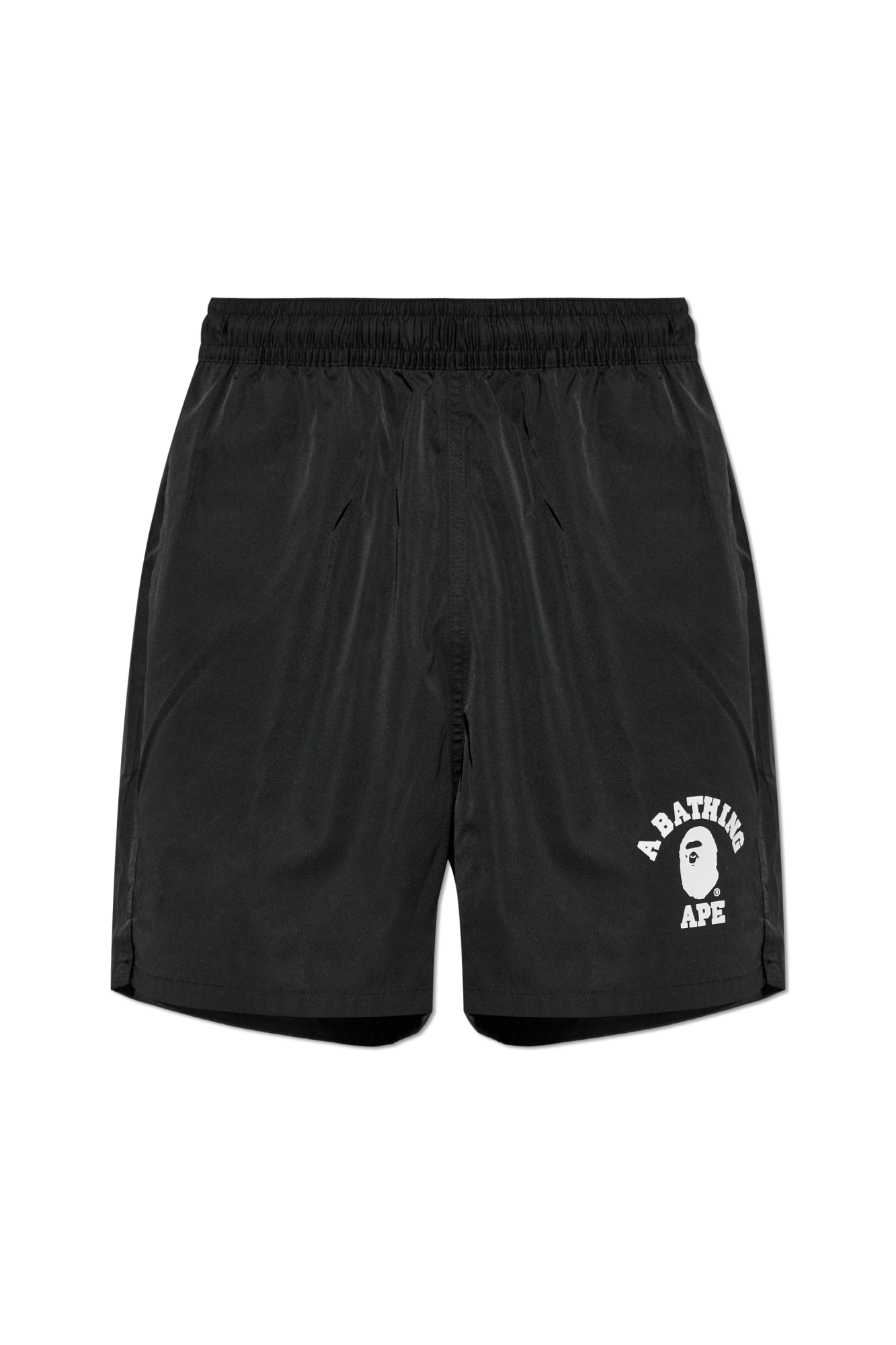 A BATHING APE® Szorty Z Logo, Mężczyźni, Czarny