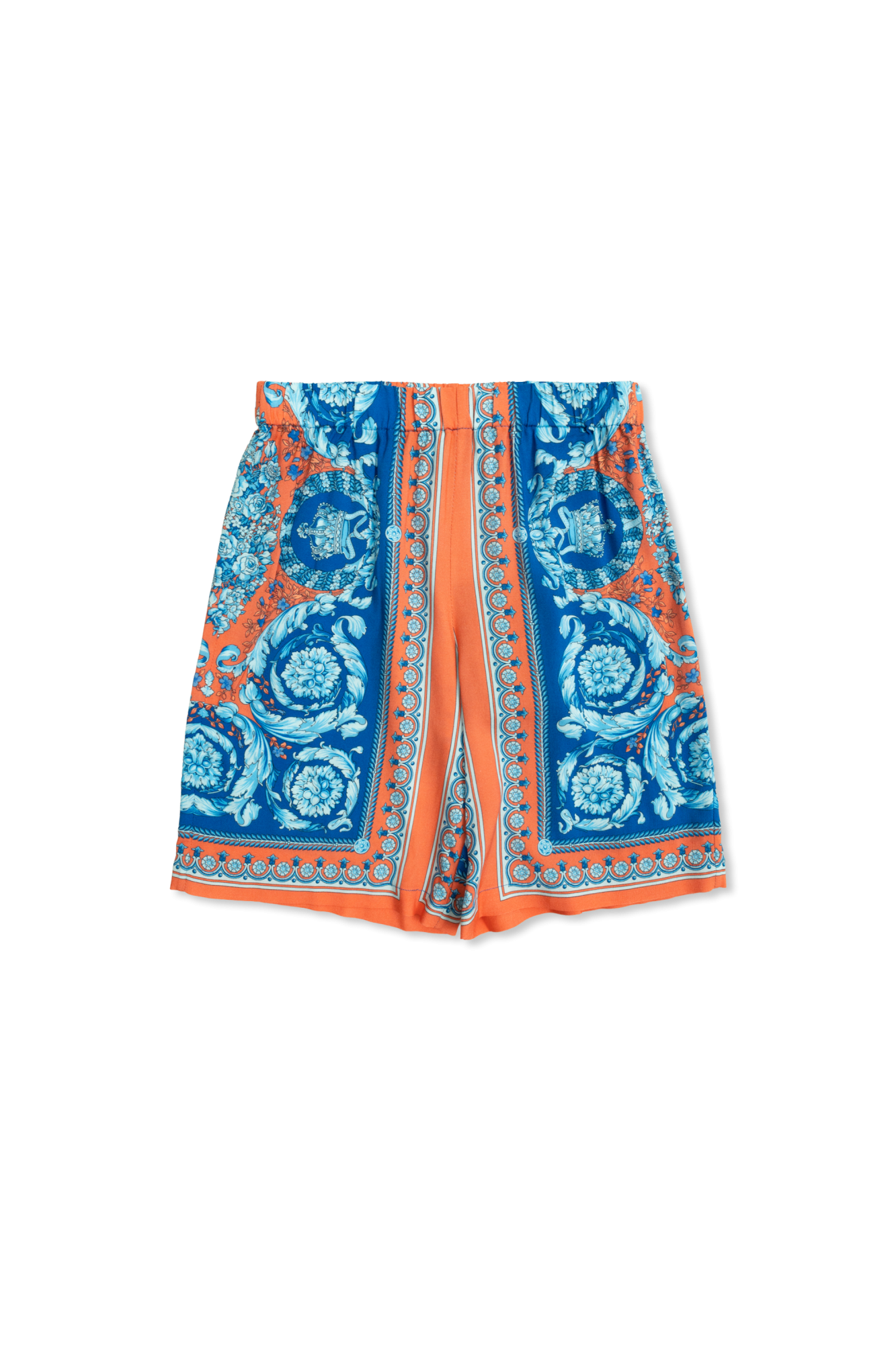 Versace Kids Wzorzyste Szorty, Unisex, Niebieski