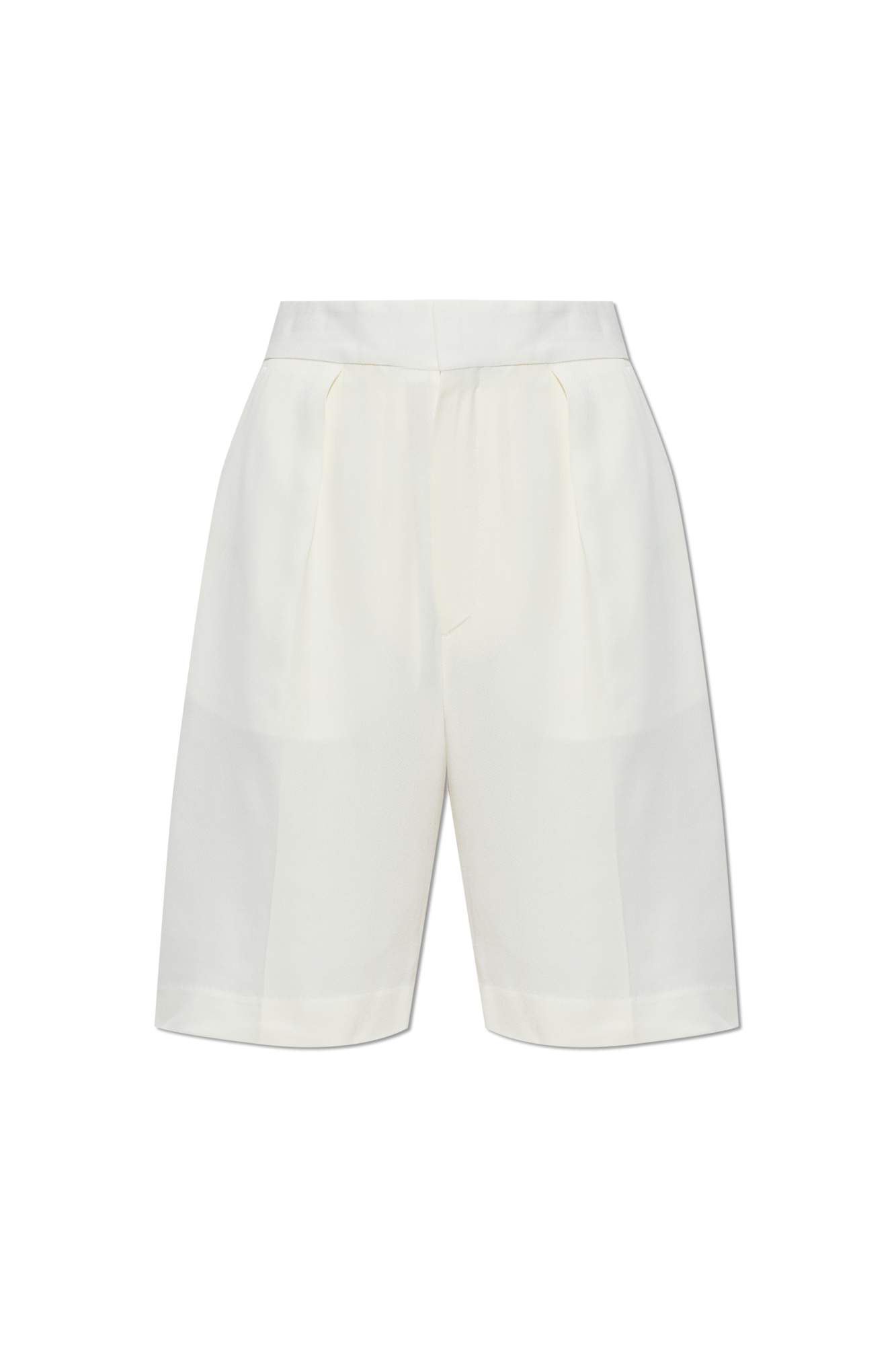 Victoria Beckham Szorty Z Zaszewkami, Kobiety, Kremowy