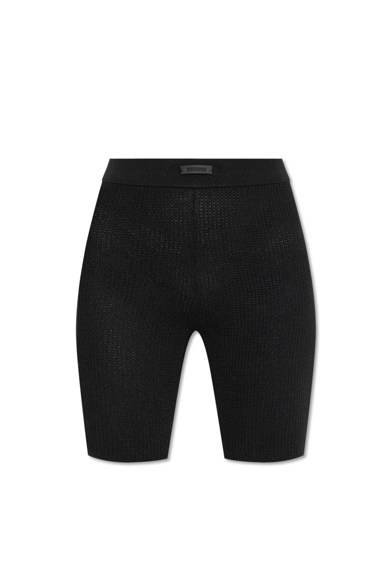 Fear Of God Essentials Szorty Z Logo, Kobiety, Czarny