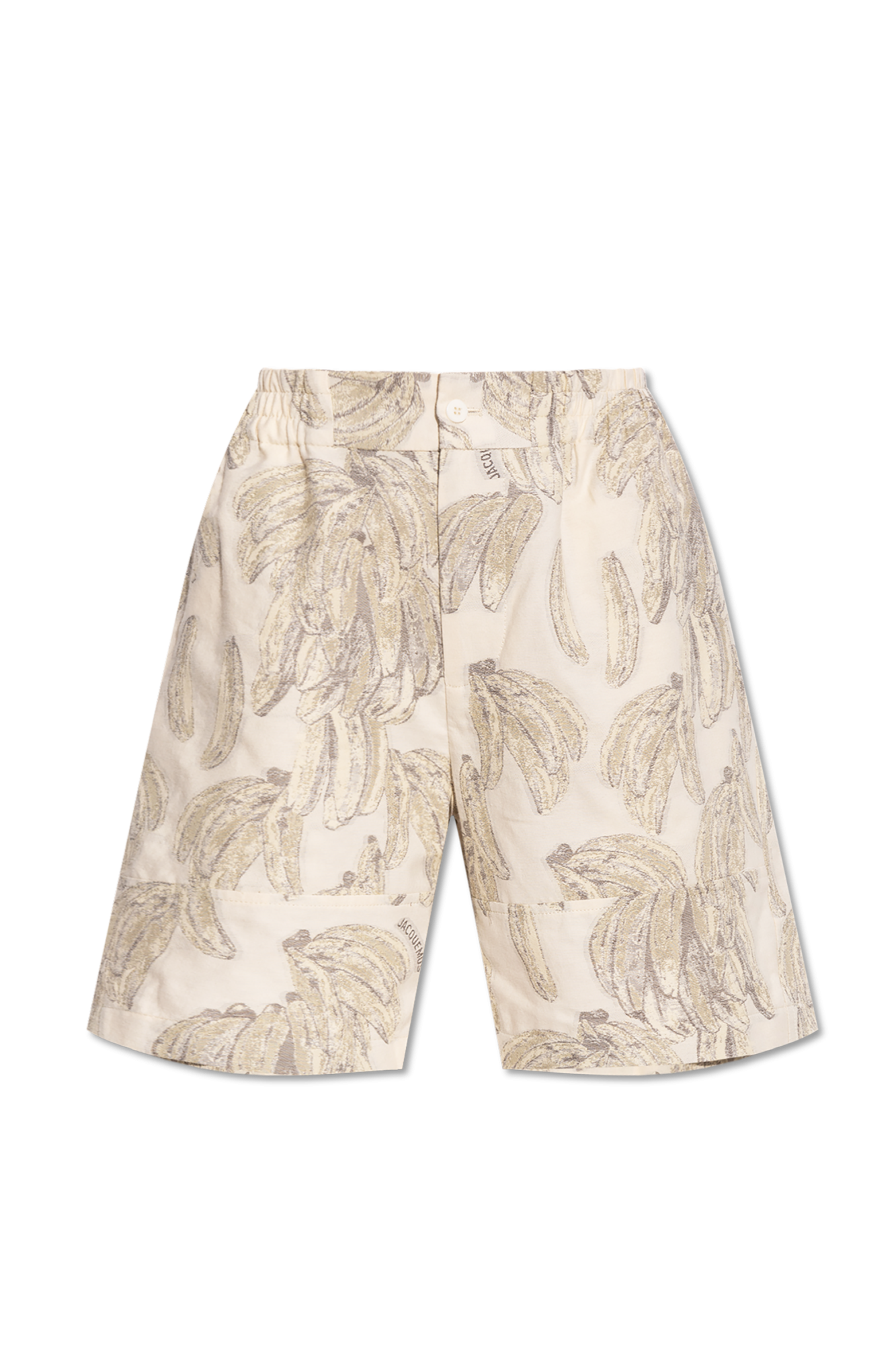 Jacquemus Szorty Ze Wzorem, Kobiety, Kremowy
