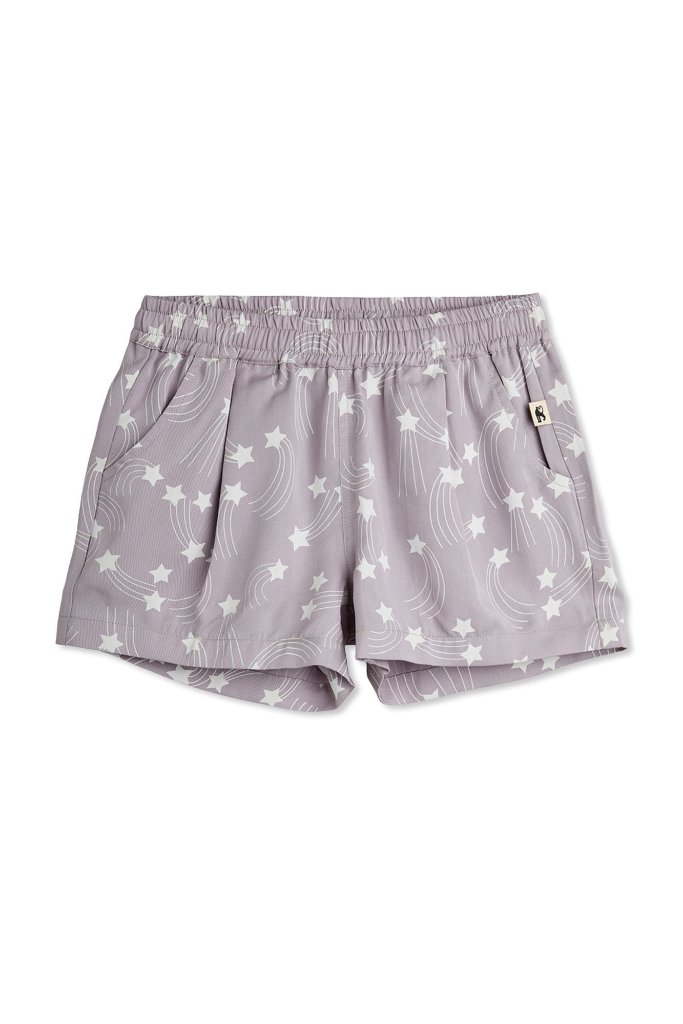 Mini Rodini Szorty Z Nadrukiem, Unisex, Fioletowy