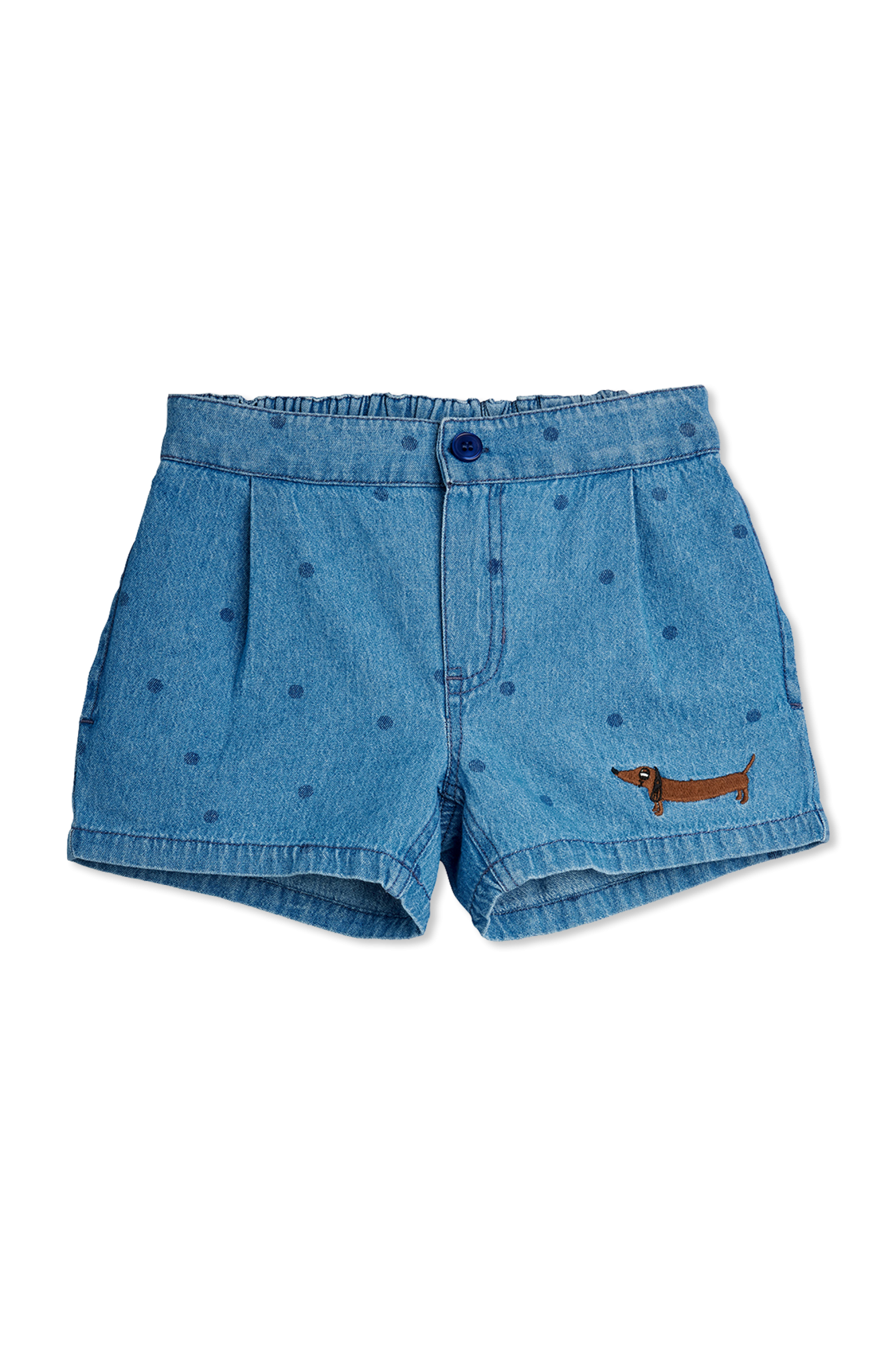 Mini Rodini Jeansowe Szorty, Unisex, Niebieski