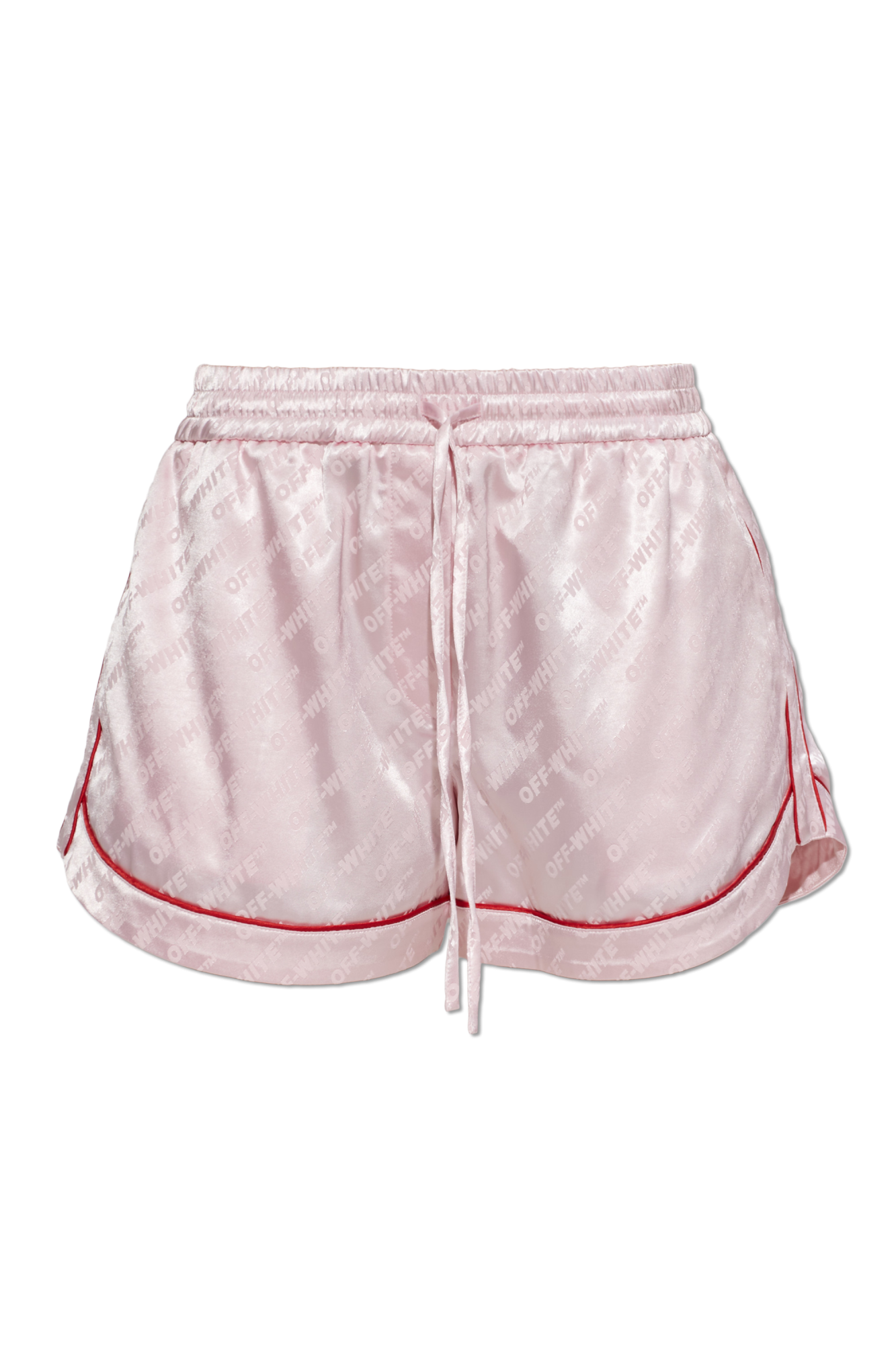 Off-White Szorty Z Monogramem, Kobiety, Różowy