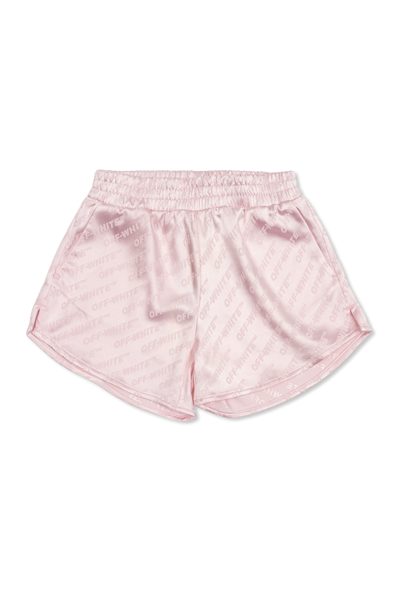 Off-White Kids Szorty Z Monogramem, Unisex, Różowy
