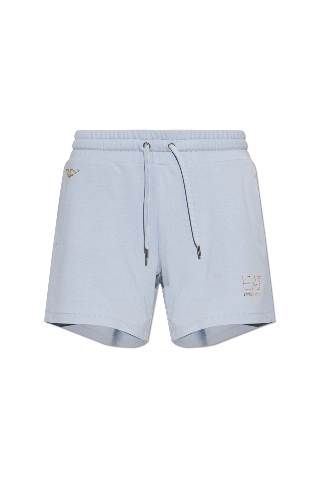 EA7 Emporio Armani Szorty Dresowe Z Logo, Kobiety, Niebieski