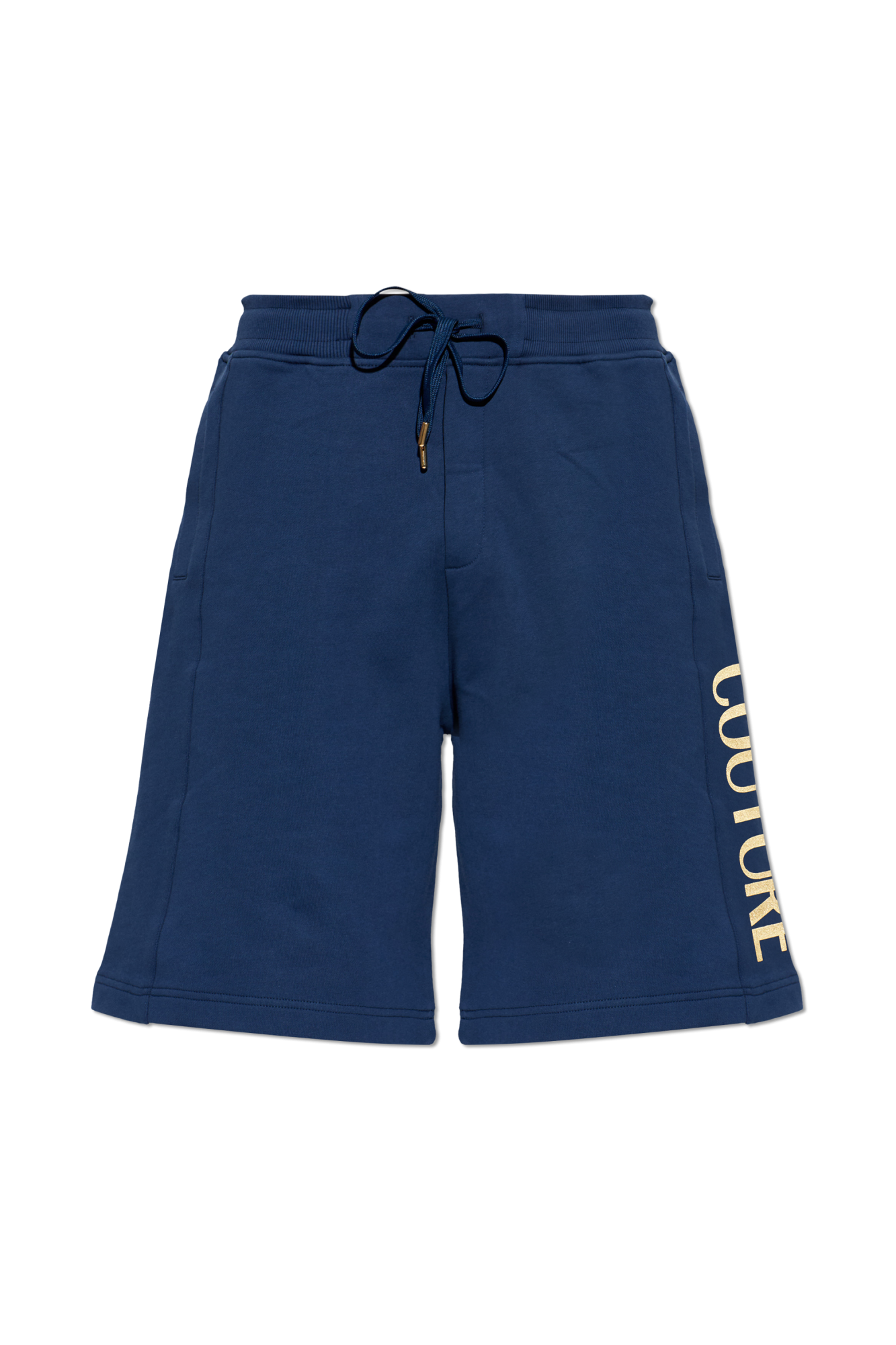 Versace Jeans Couture Szorty Dresowe Z Nadrukowanym Logo, Mężczyźni, Granatowy