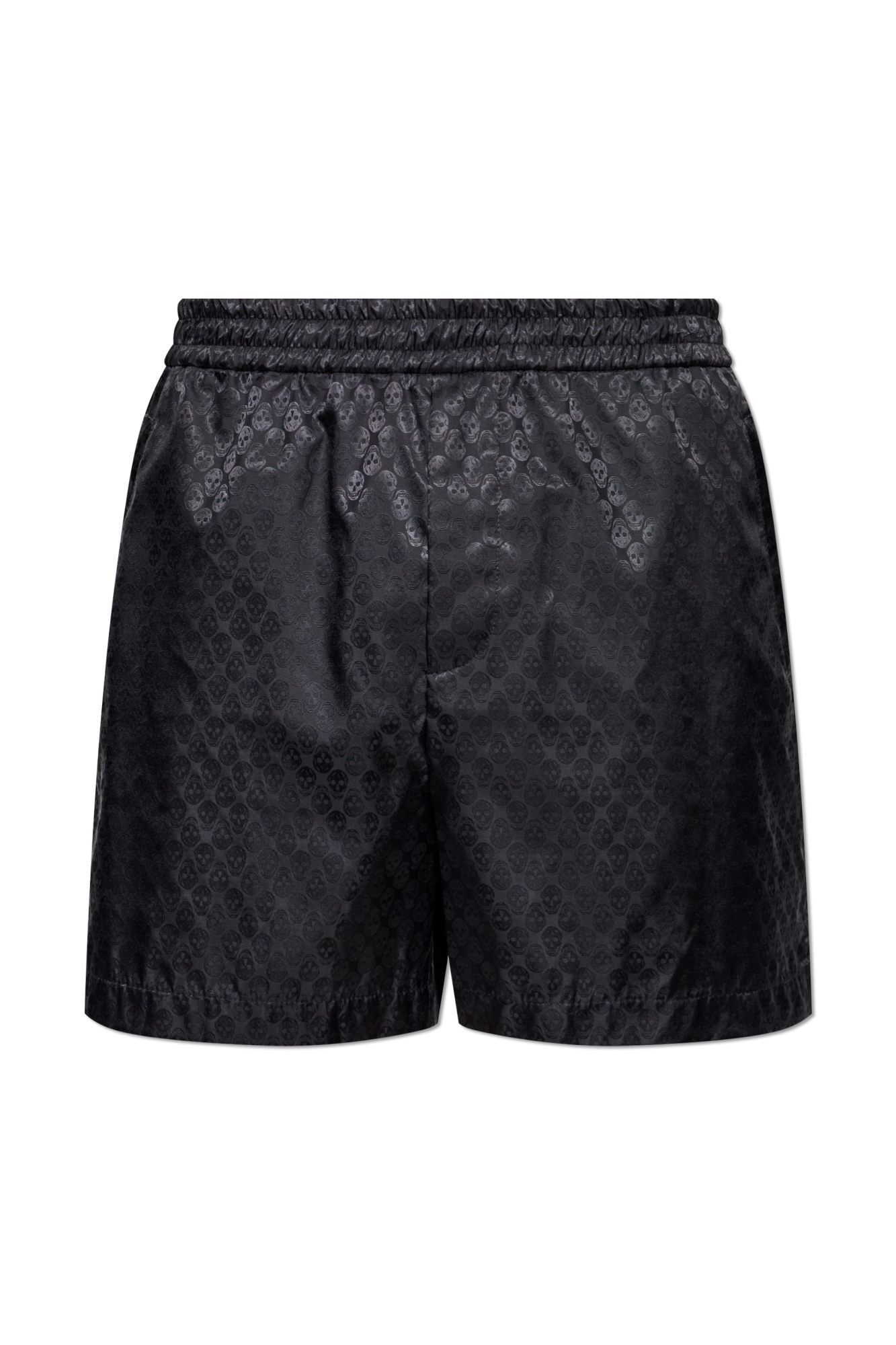 Alexander McQueen Szorty Z Motywem Czaszki, Mężczyźni, Czarny