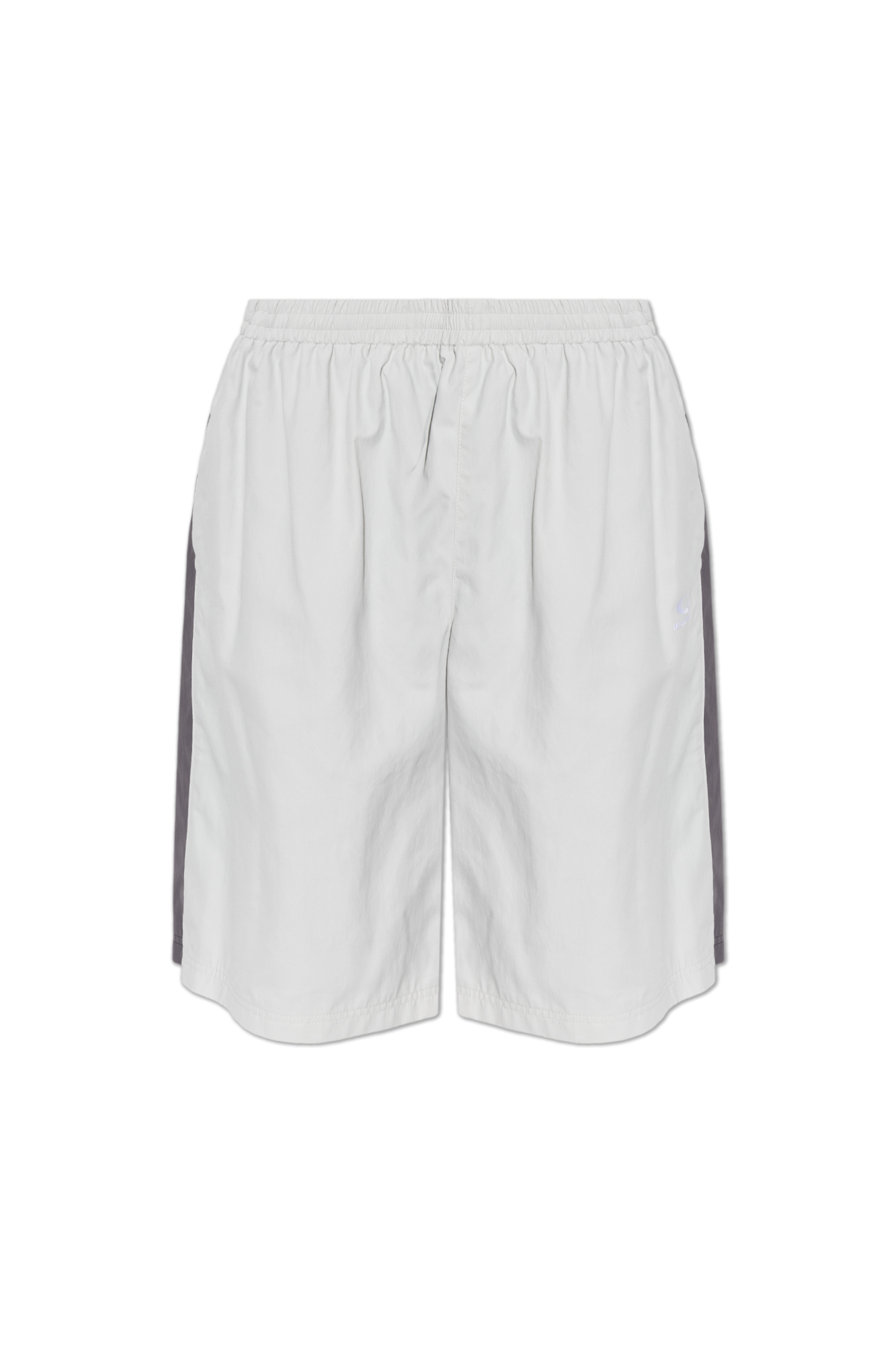 Balenciaga Szorty Z Wyszytym Logo, Mężczyźni, Szary