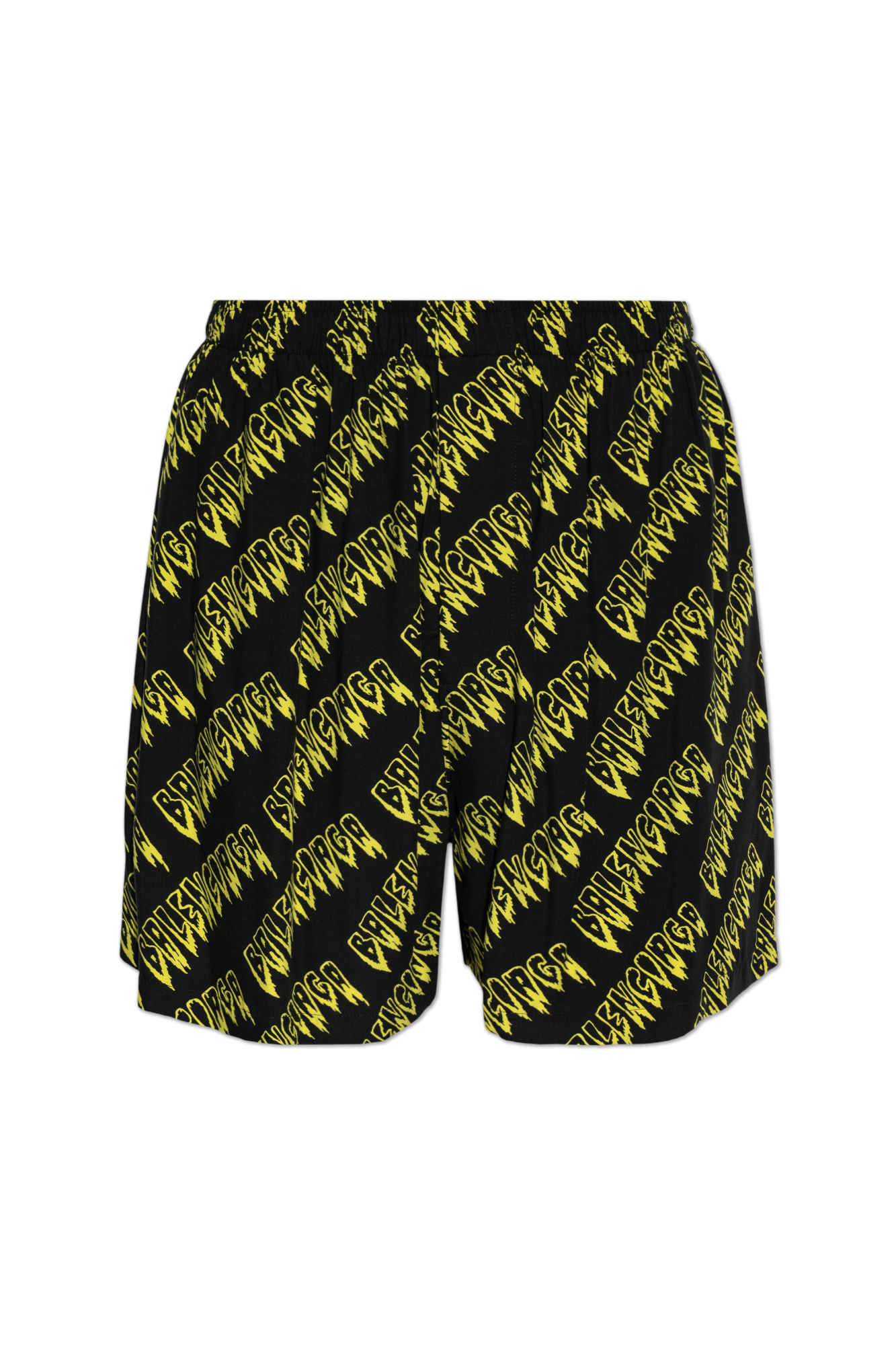 Balenciaga Szorty Z Monogramem, Mężczyźni, Czarny