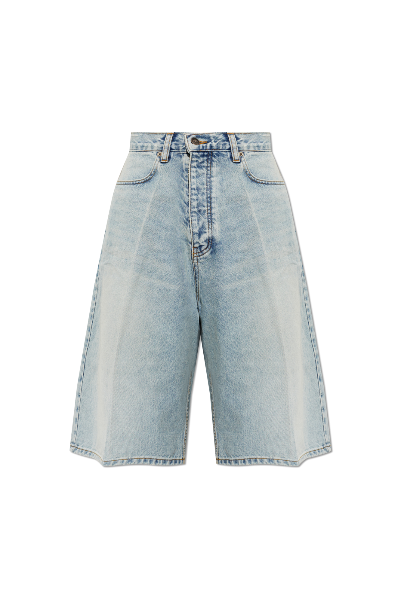 Balenciaga Jeansowe Szorty, Mężczyźni, Niebieski