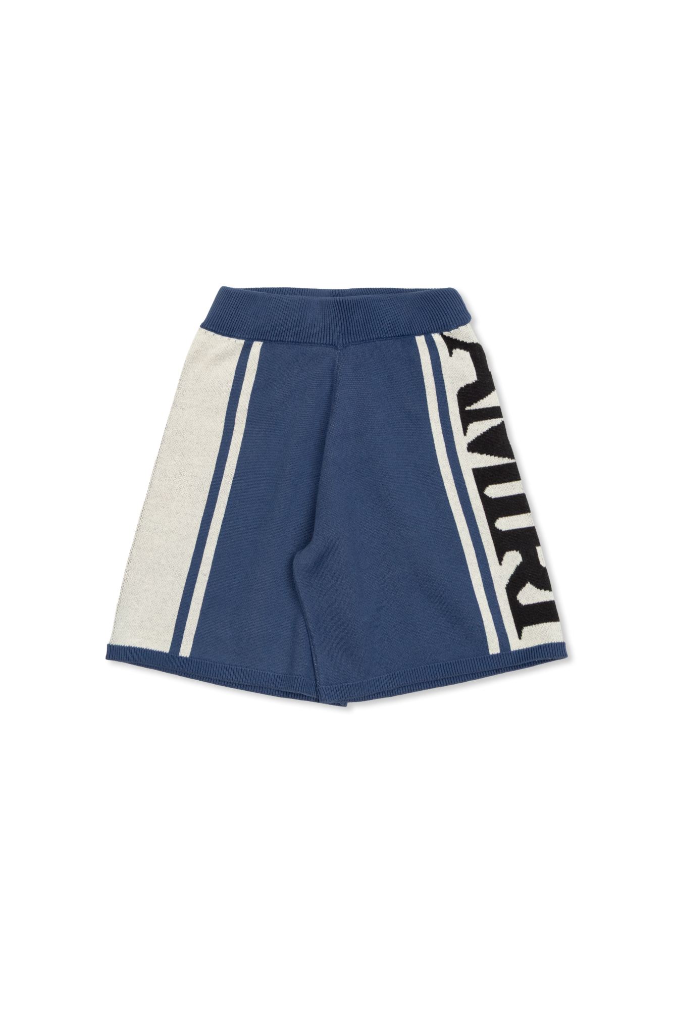 Amiri Kids Szorty Z Logo, Unisex, Granatowy
