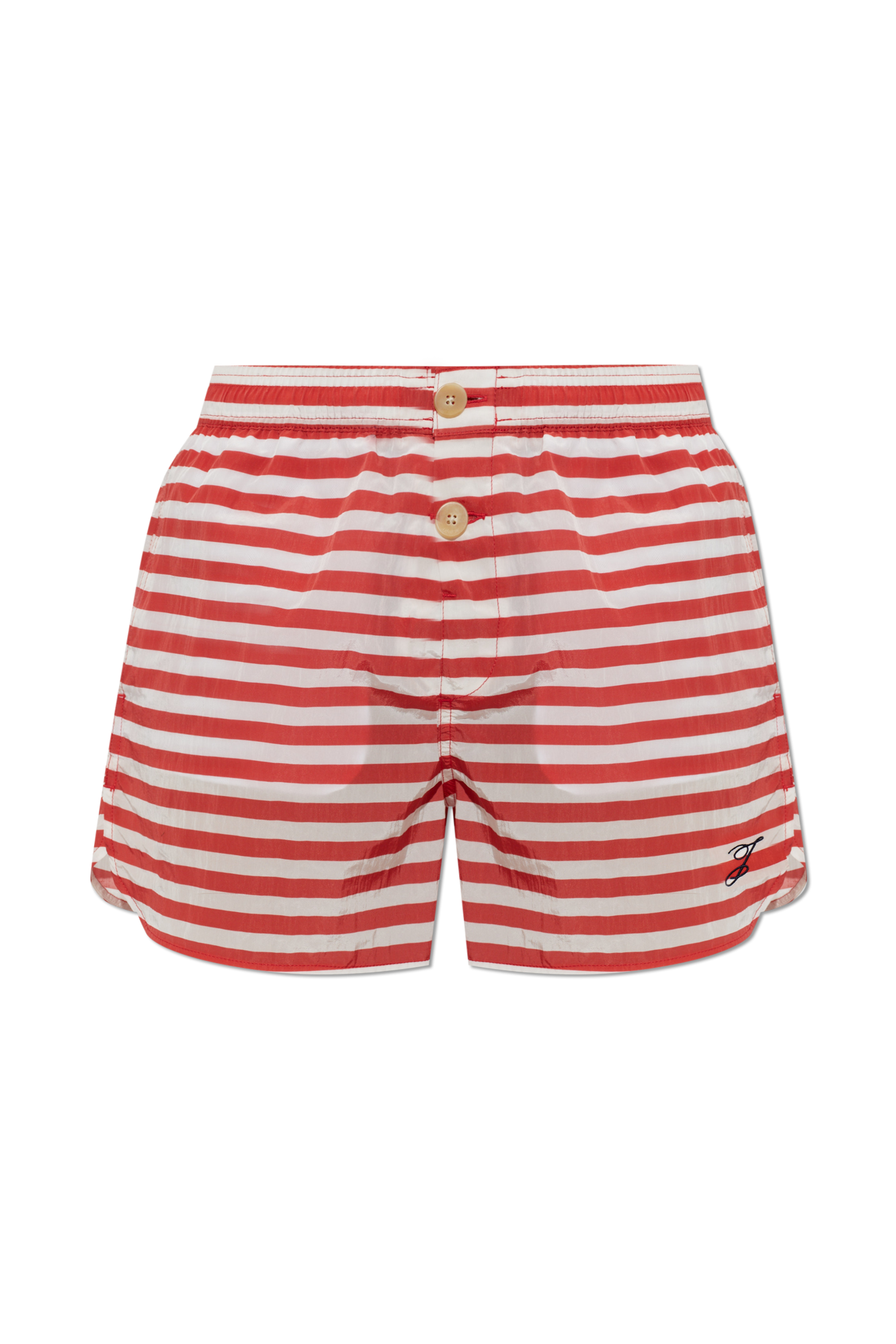 Jacquemus Szorty ‘’Puntini’, Mężczyźni, Czerwony